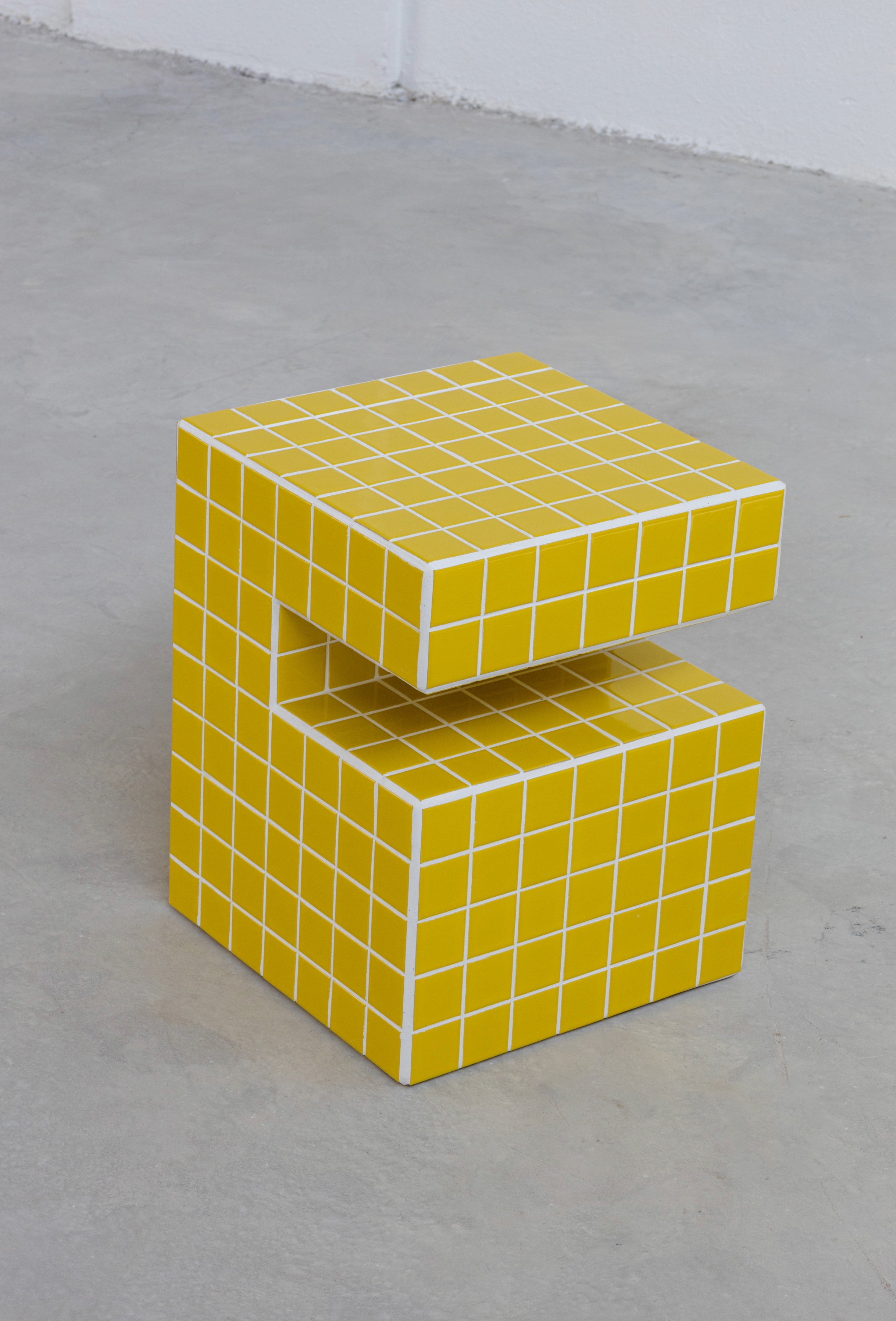 Tile Side Table Vibrant Ceramic Side Table UAE | Forma