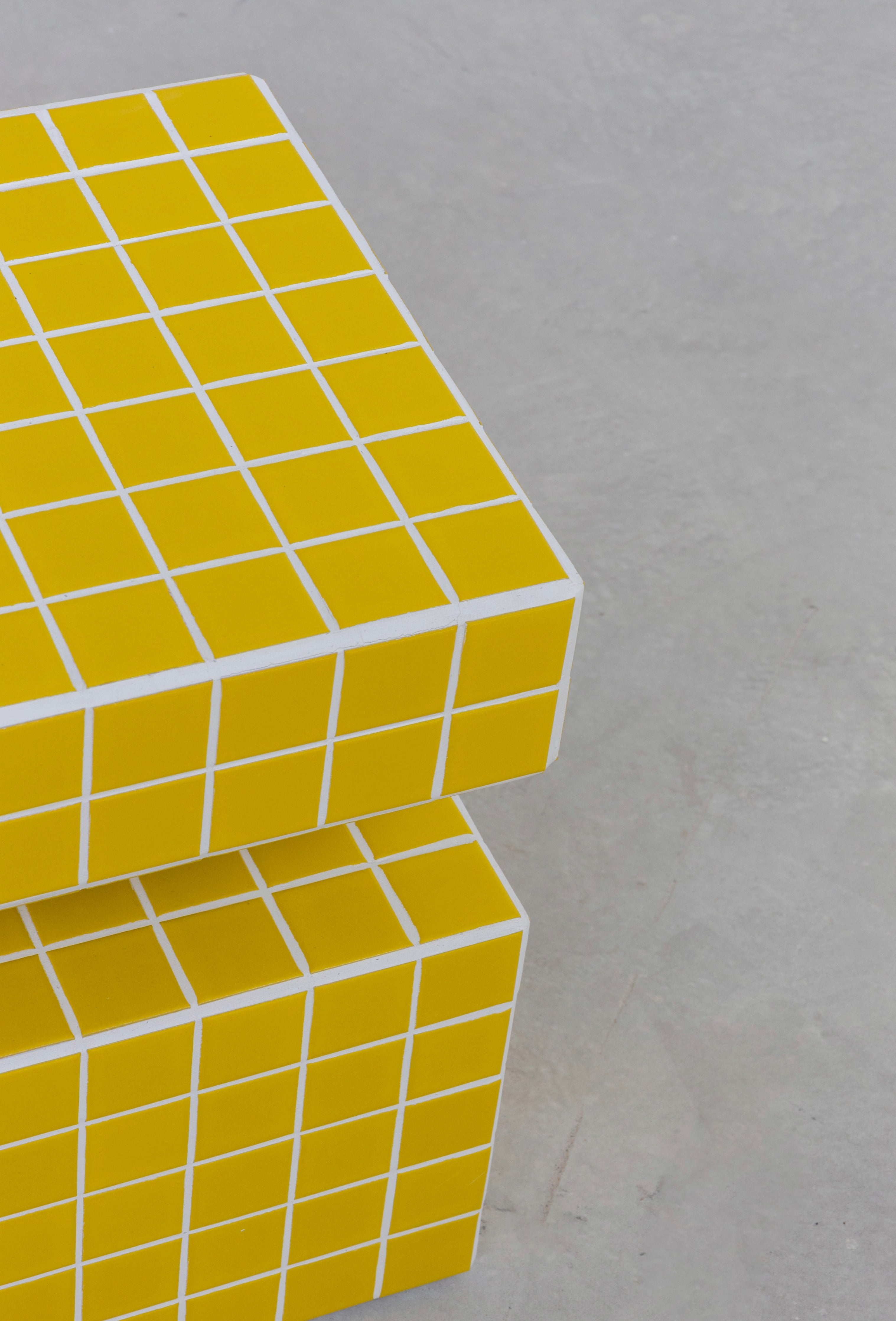 Tile Side Table Vibrant Ceramic Side Table UAE | Forma