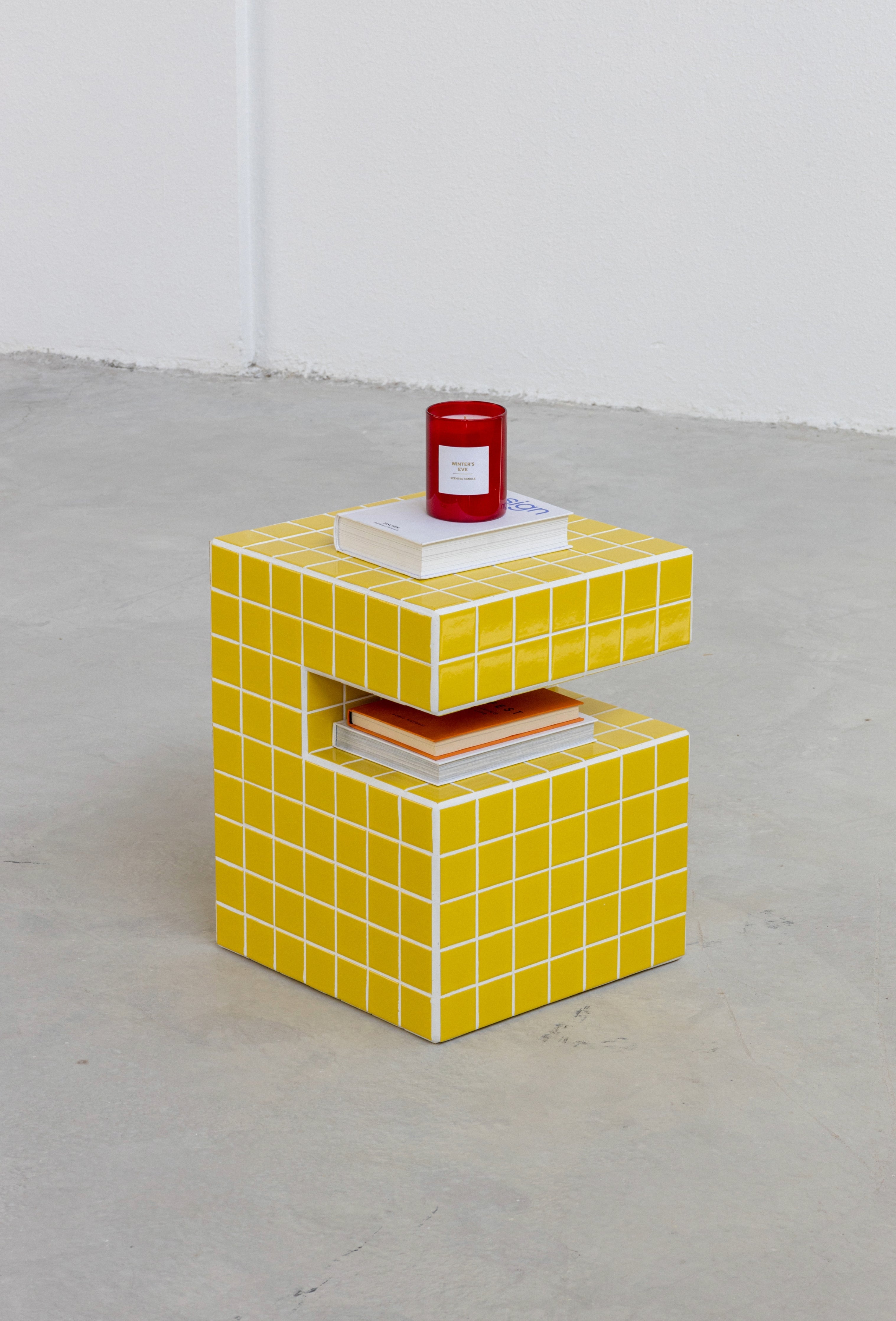 Tile Side Table Vibrant Ceramic Side Table UAE | Forma