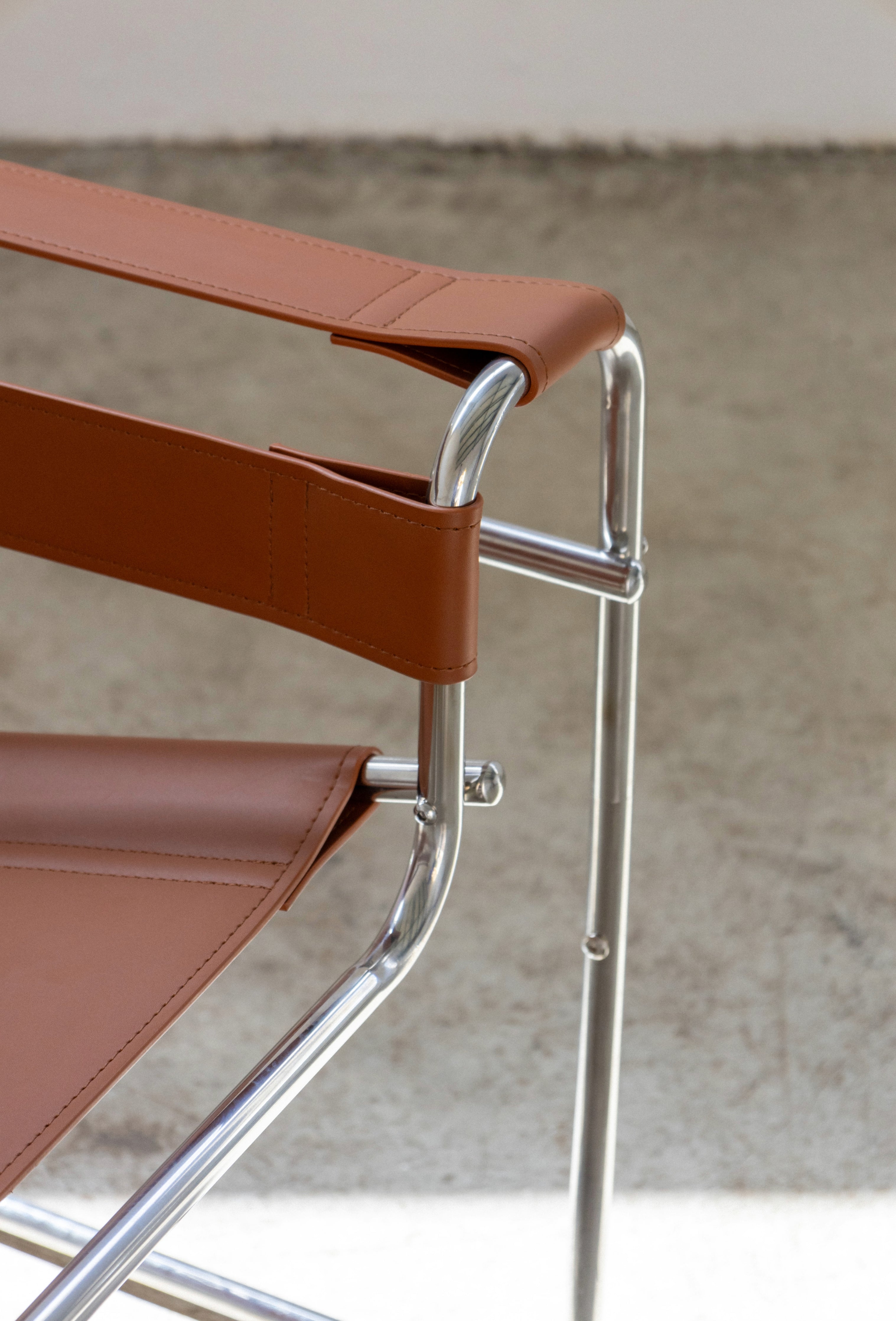 Wassily Chair Steel & Leather Iconic Design UAE | Forma