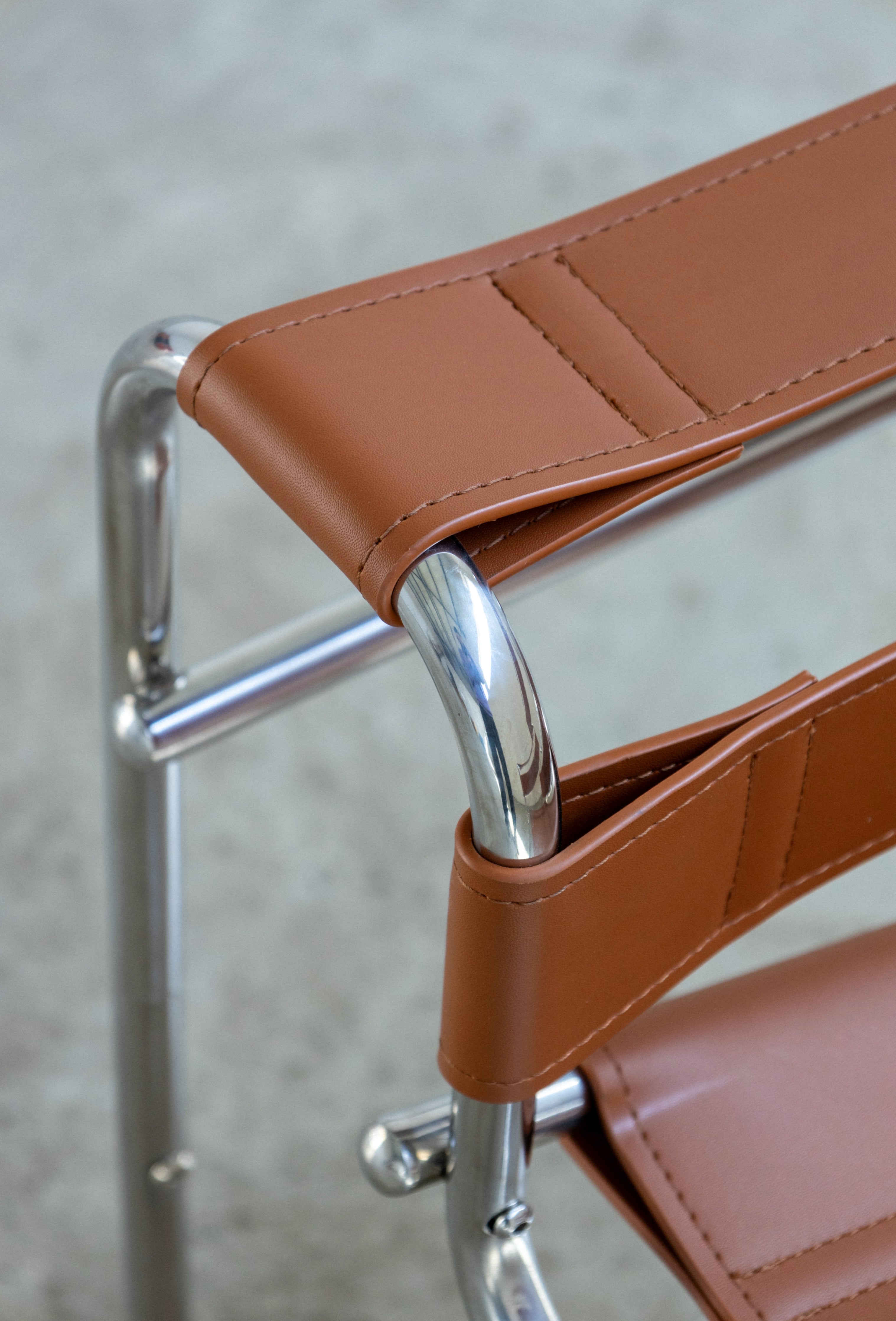 Wassily Chair Steel & Leather Iconic Design UAE | Forma