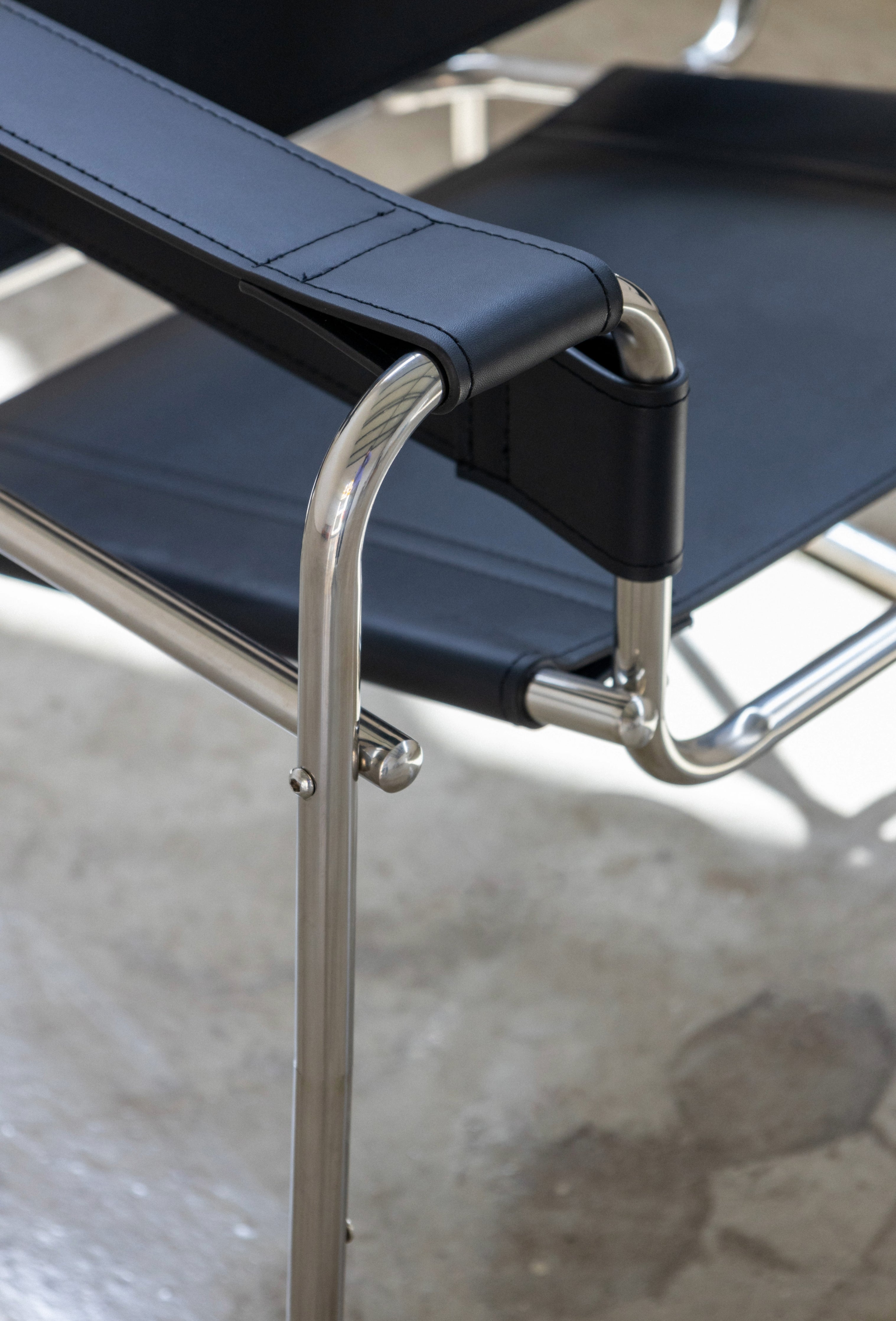 Wassily Chair Steel & Leather Iconic Design UAE | Forma