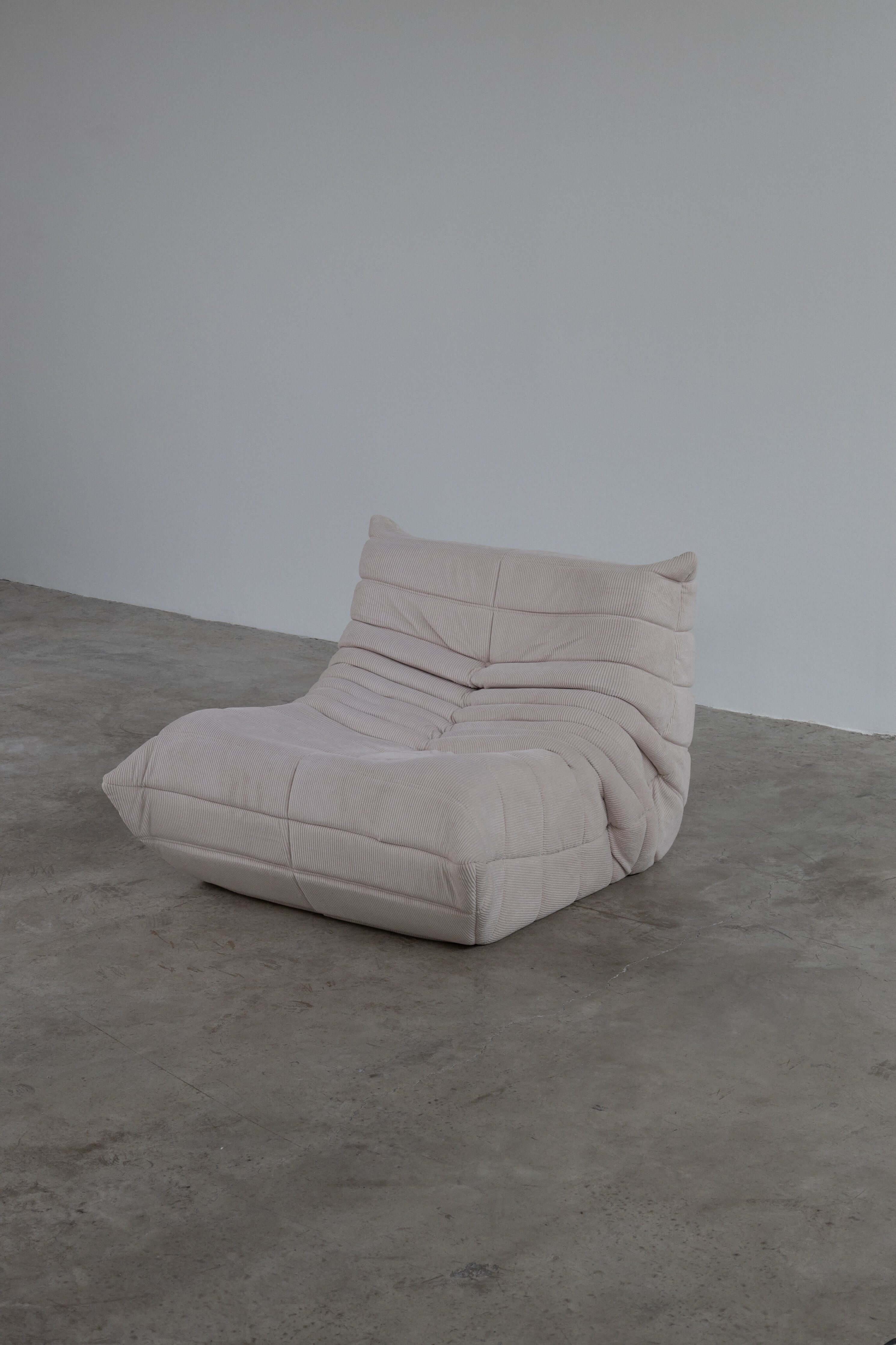 Togo Sofa Off White Corduroy Fabric UAE | Forma Dubai