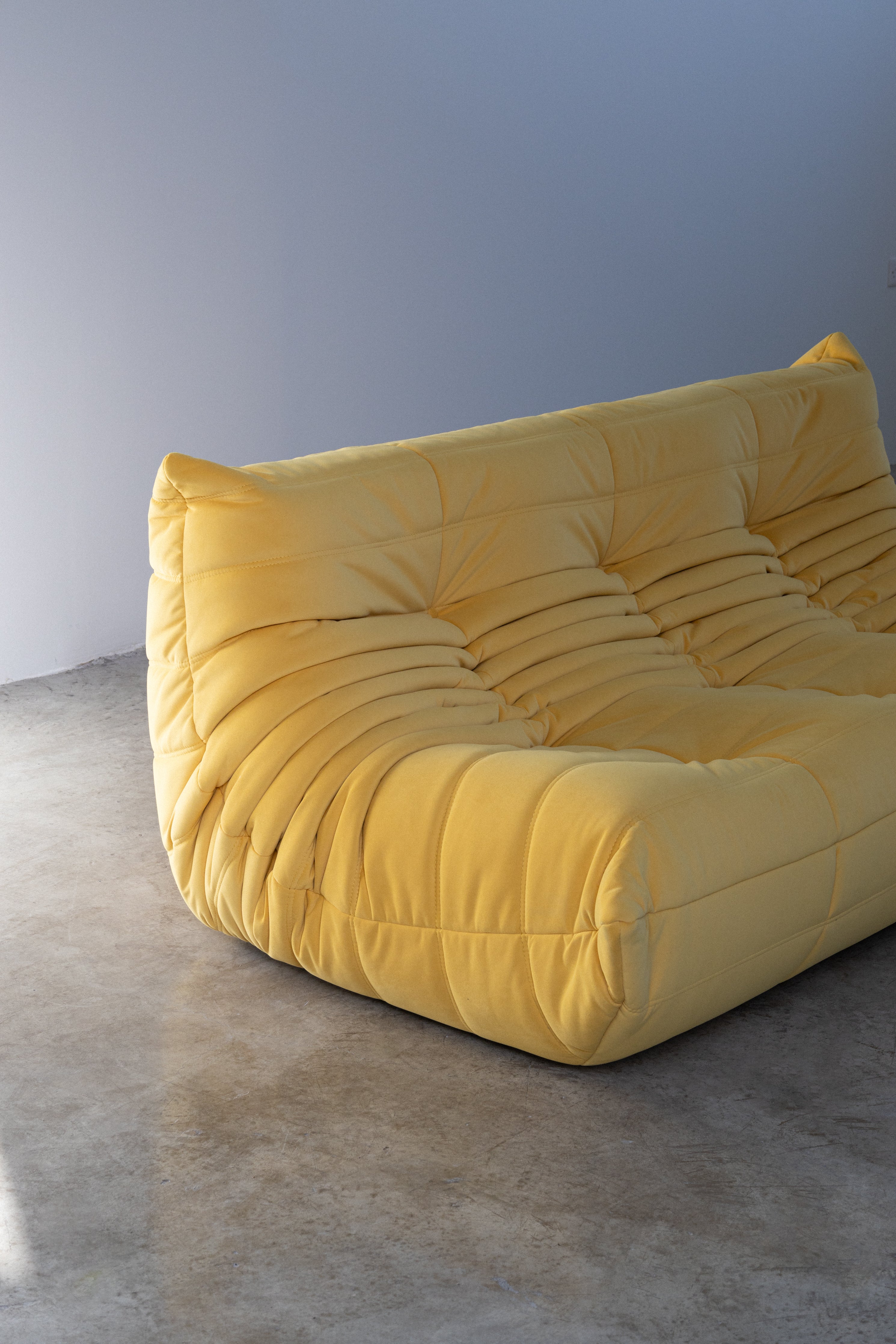 Togo Sofa Velvet Fabric 3 Seater UAE | Forma