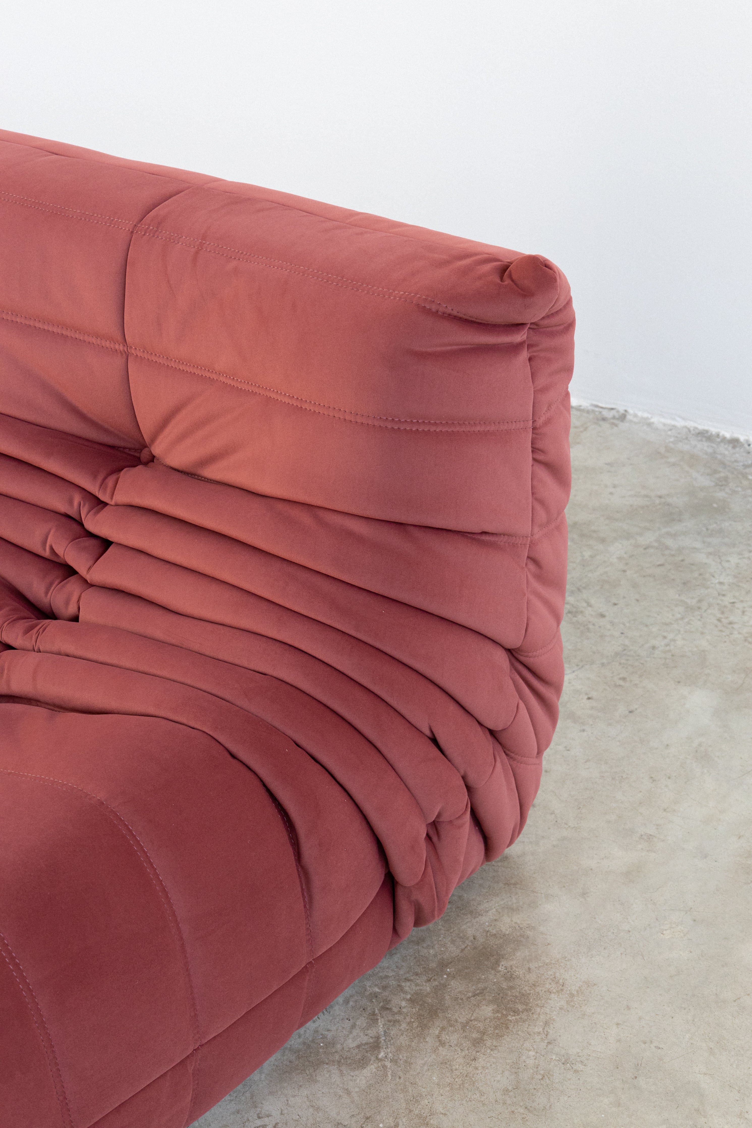 Togo Sofa Velvet Fabric 3 Seater UAE | Forma