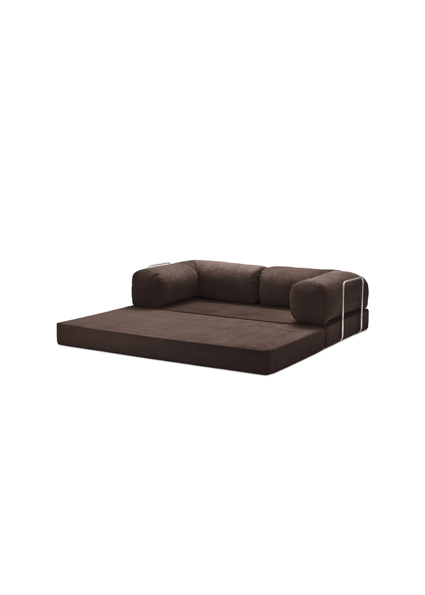 Brown teedy sofa on a white background