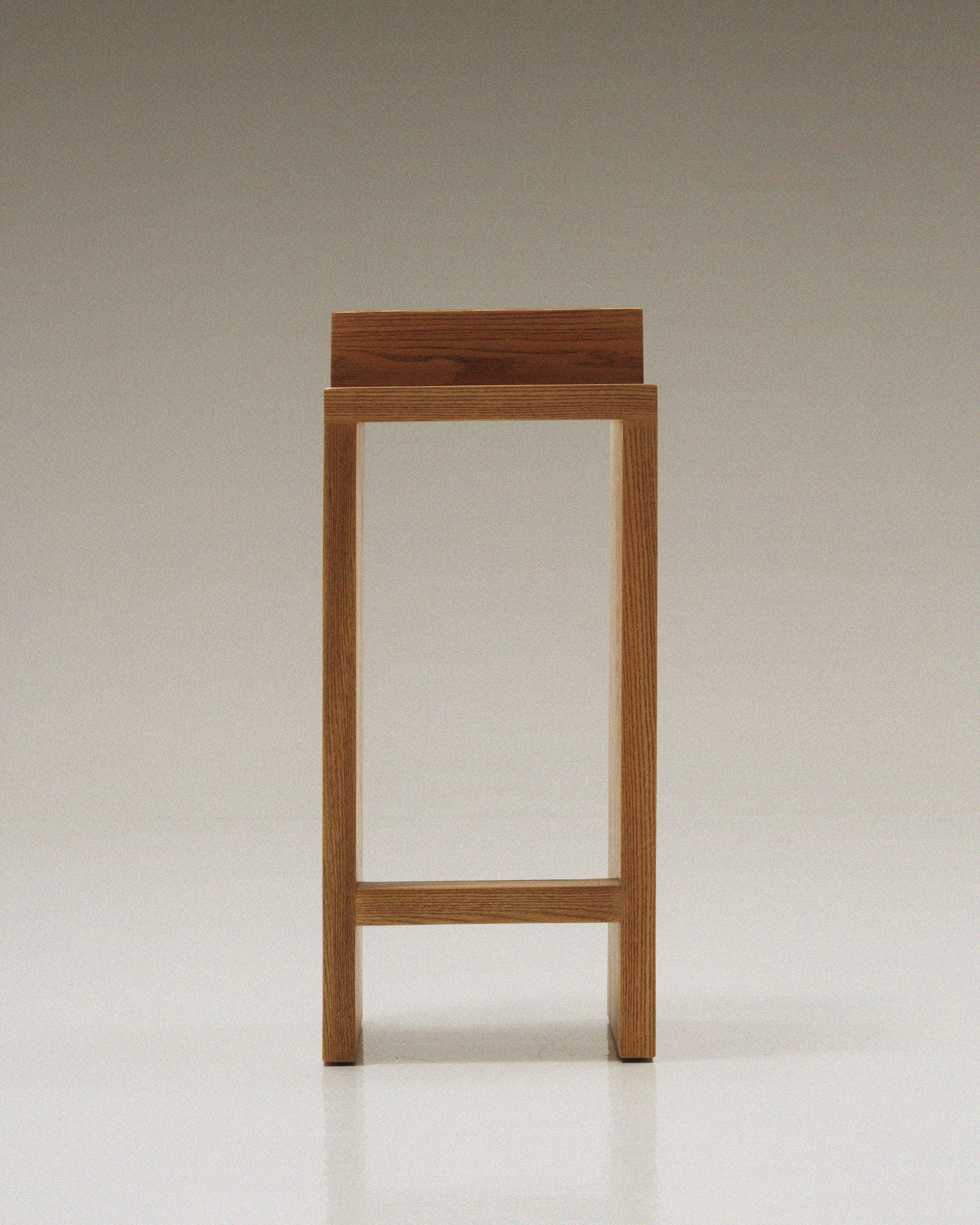 The Monolith Oak Bar Stool