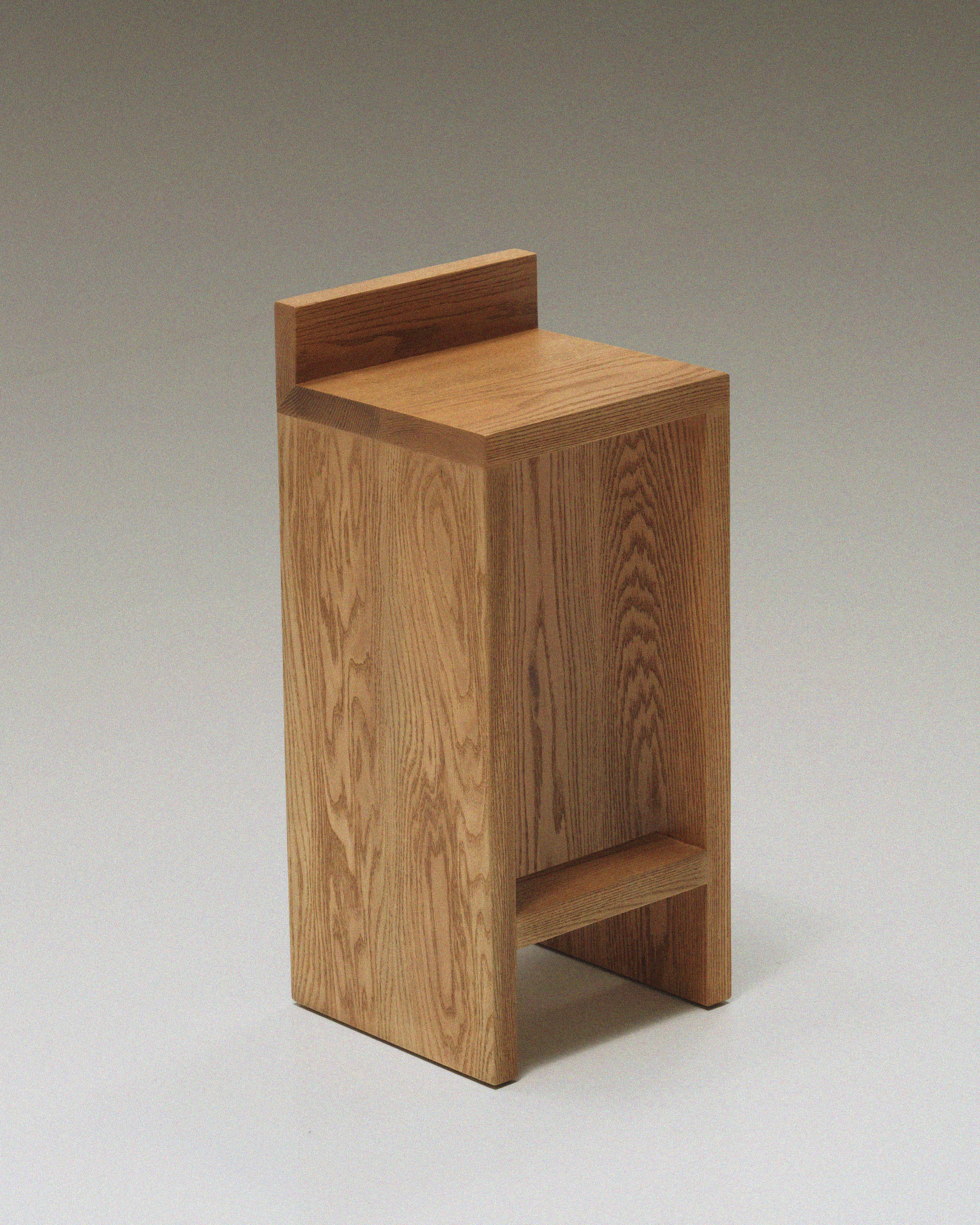 The Monolith Oak Bar Stool