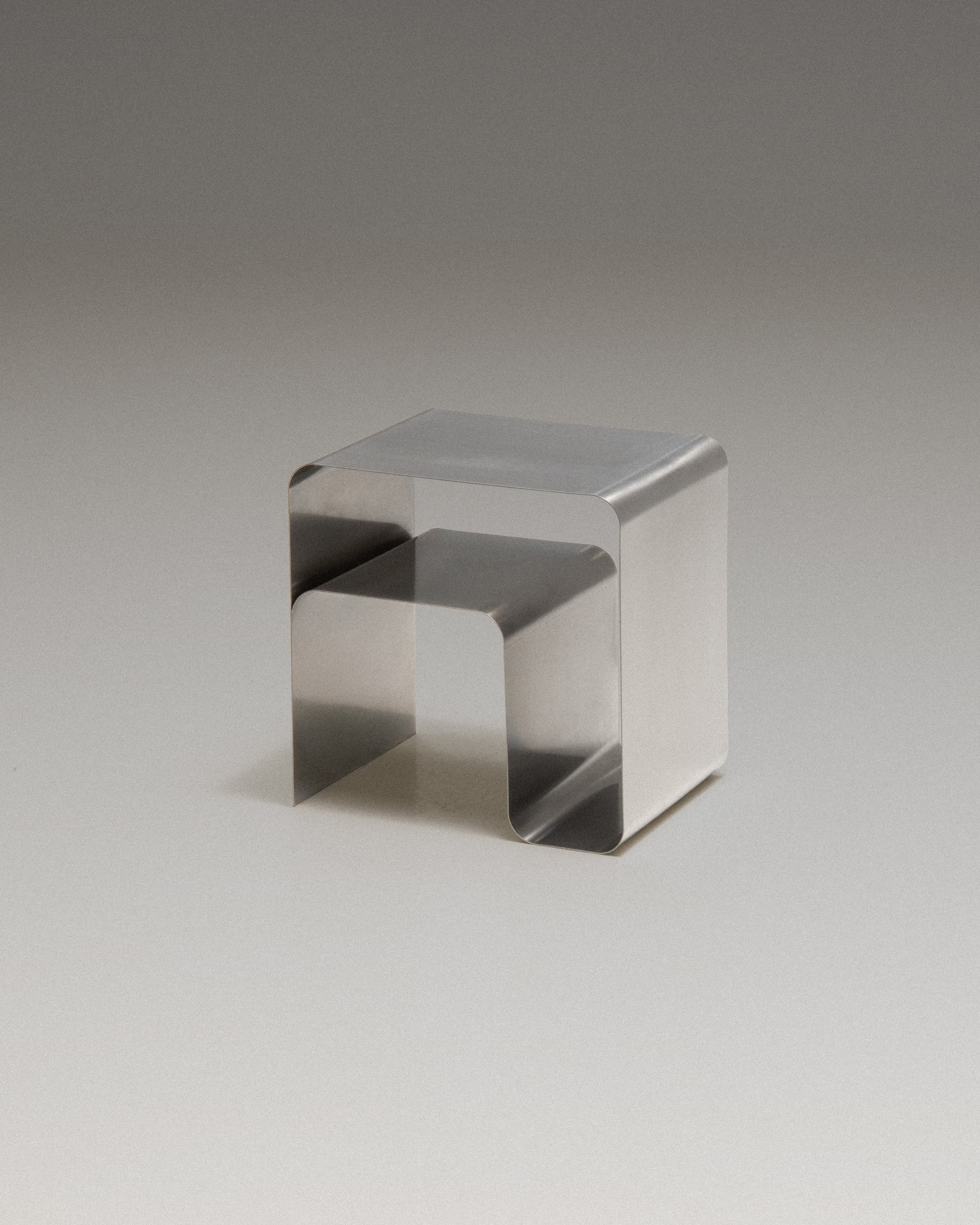 Stainless Curvy Side Table