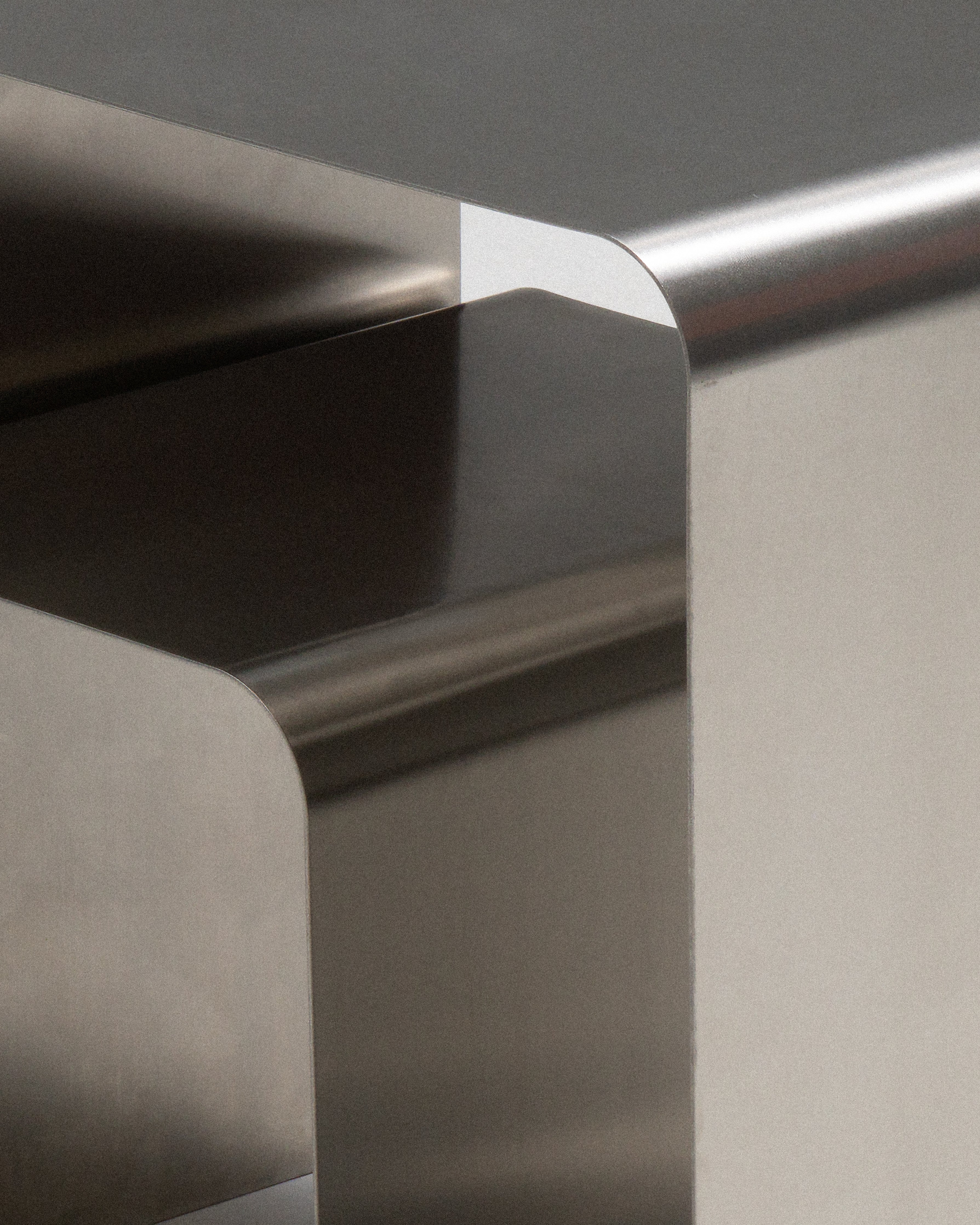Stainless Curvy Side Table