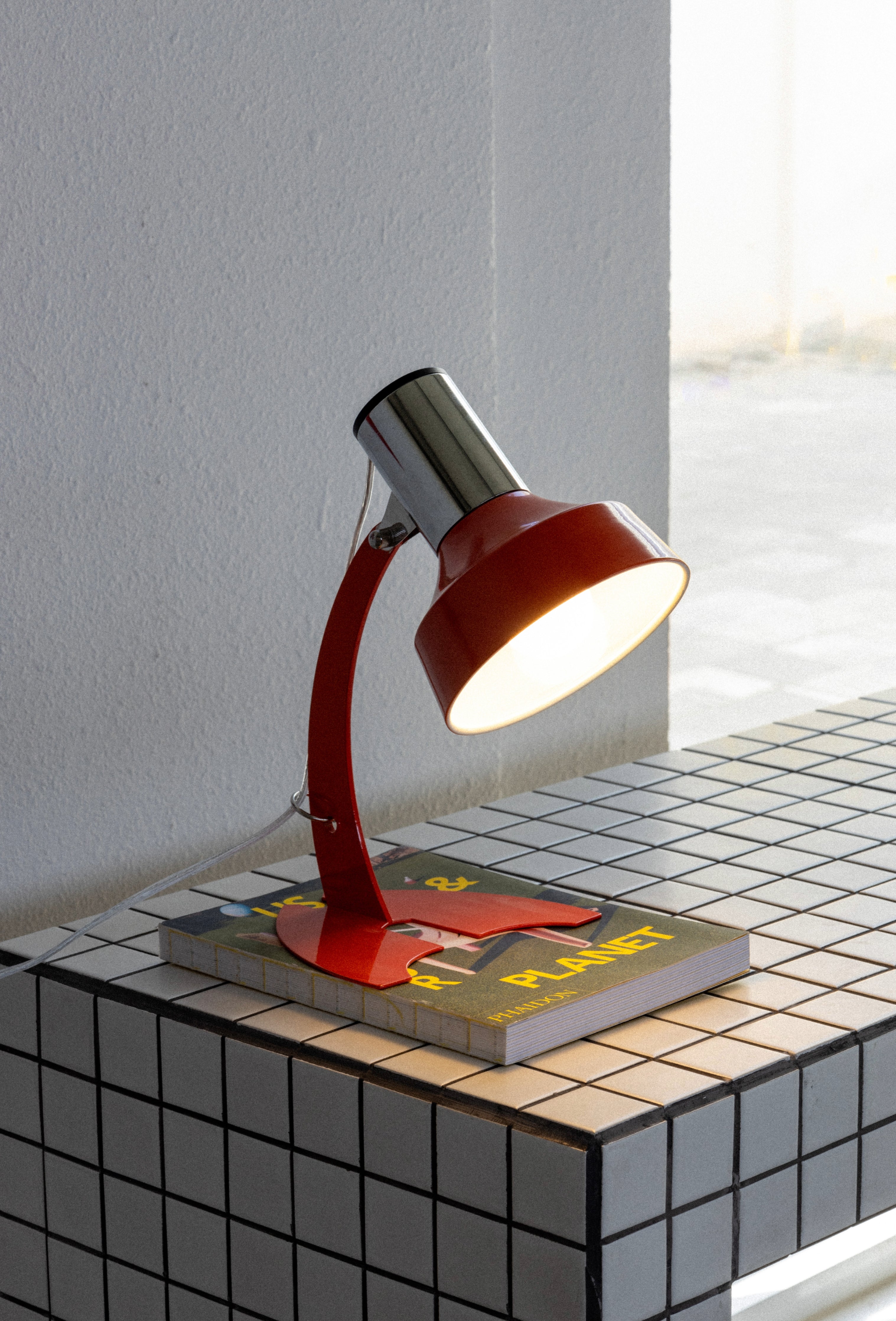 Orange Daffy Table Lamp Unique Designer Lighting UAE | Forma