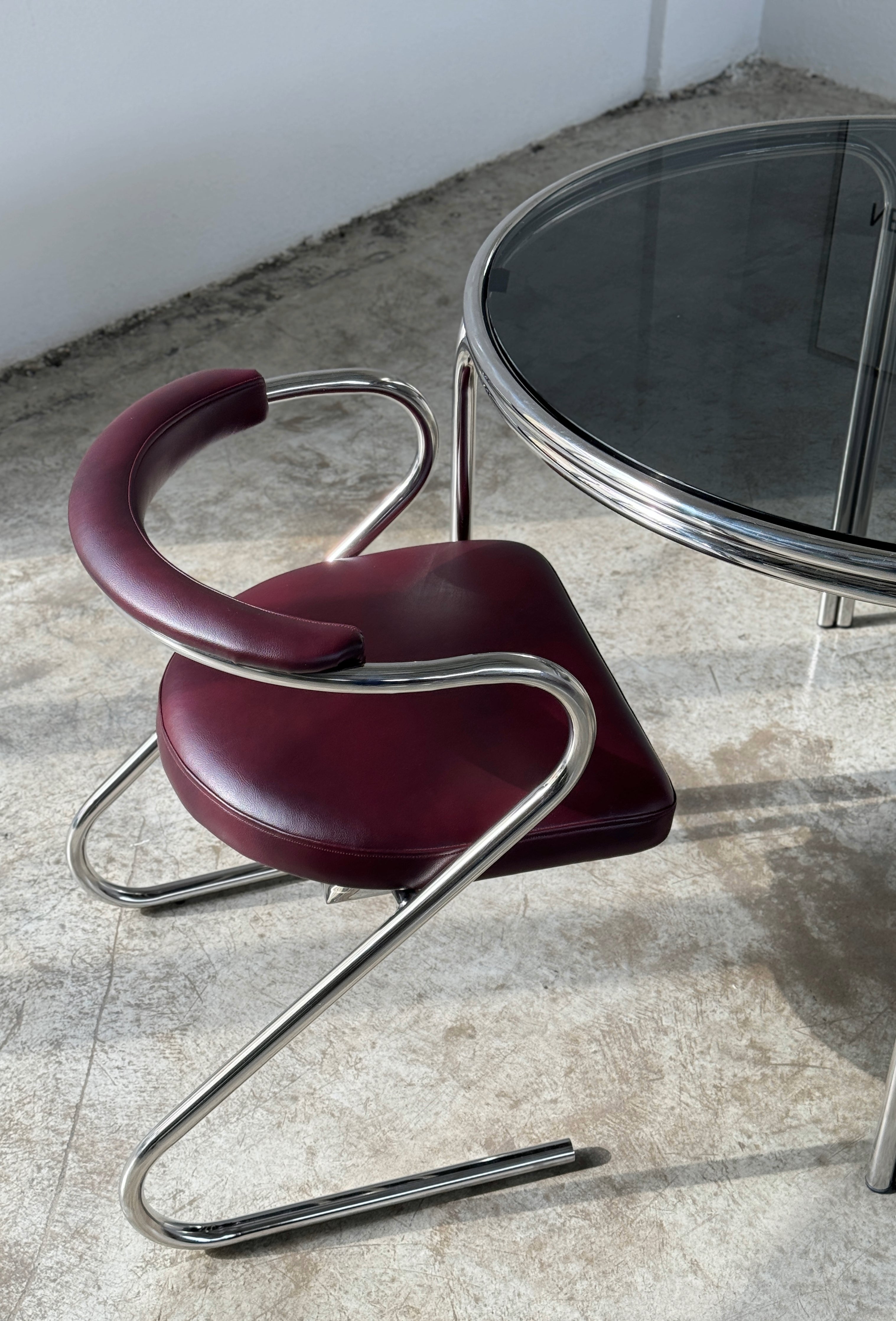 Chrome Z Modern Chrome Designer Chair UAE | Forma