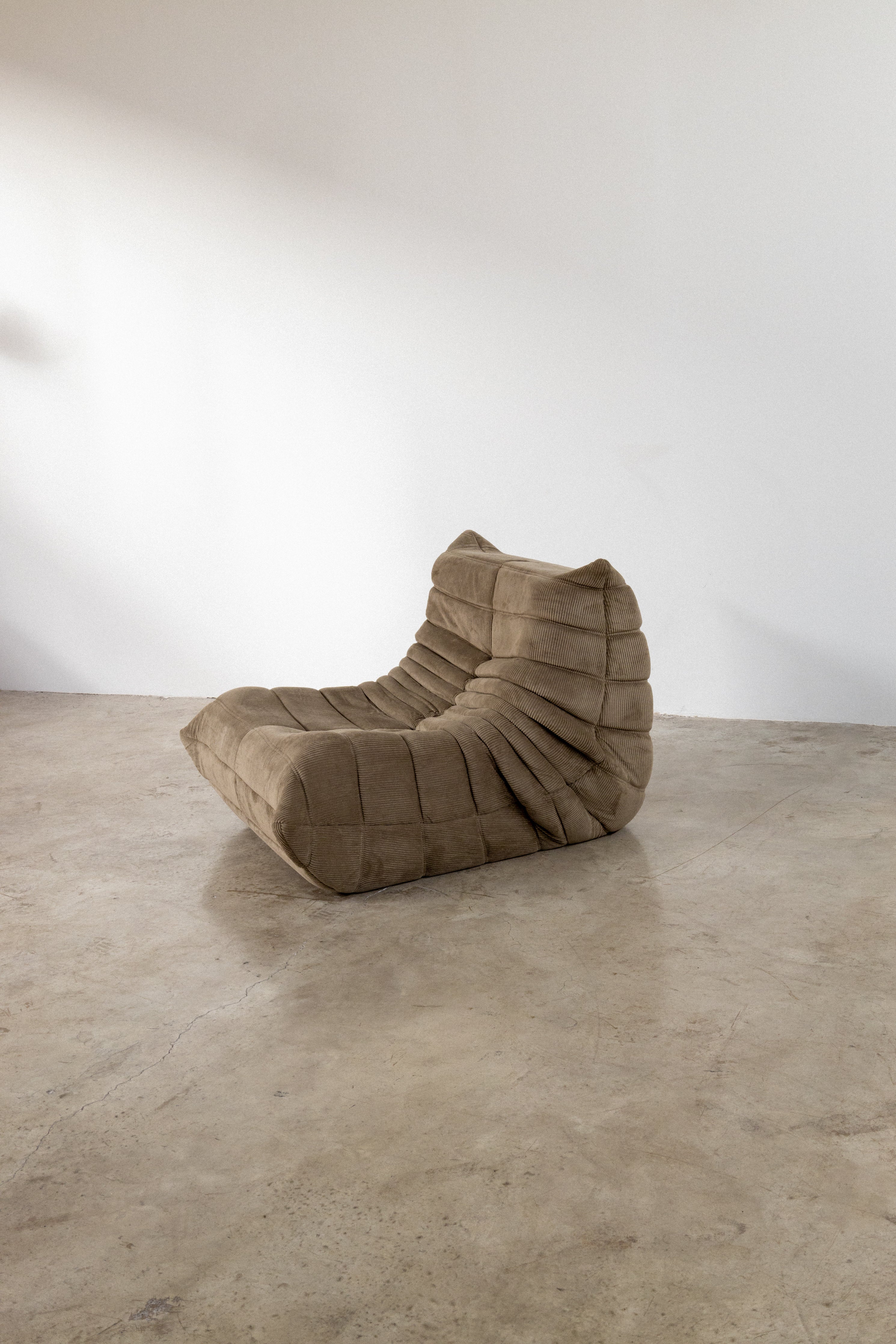 Togo Sofa Light Olive Corduroy 1 Seater UAE | Forma