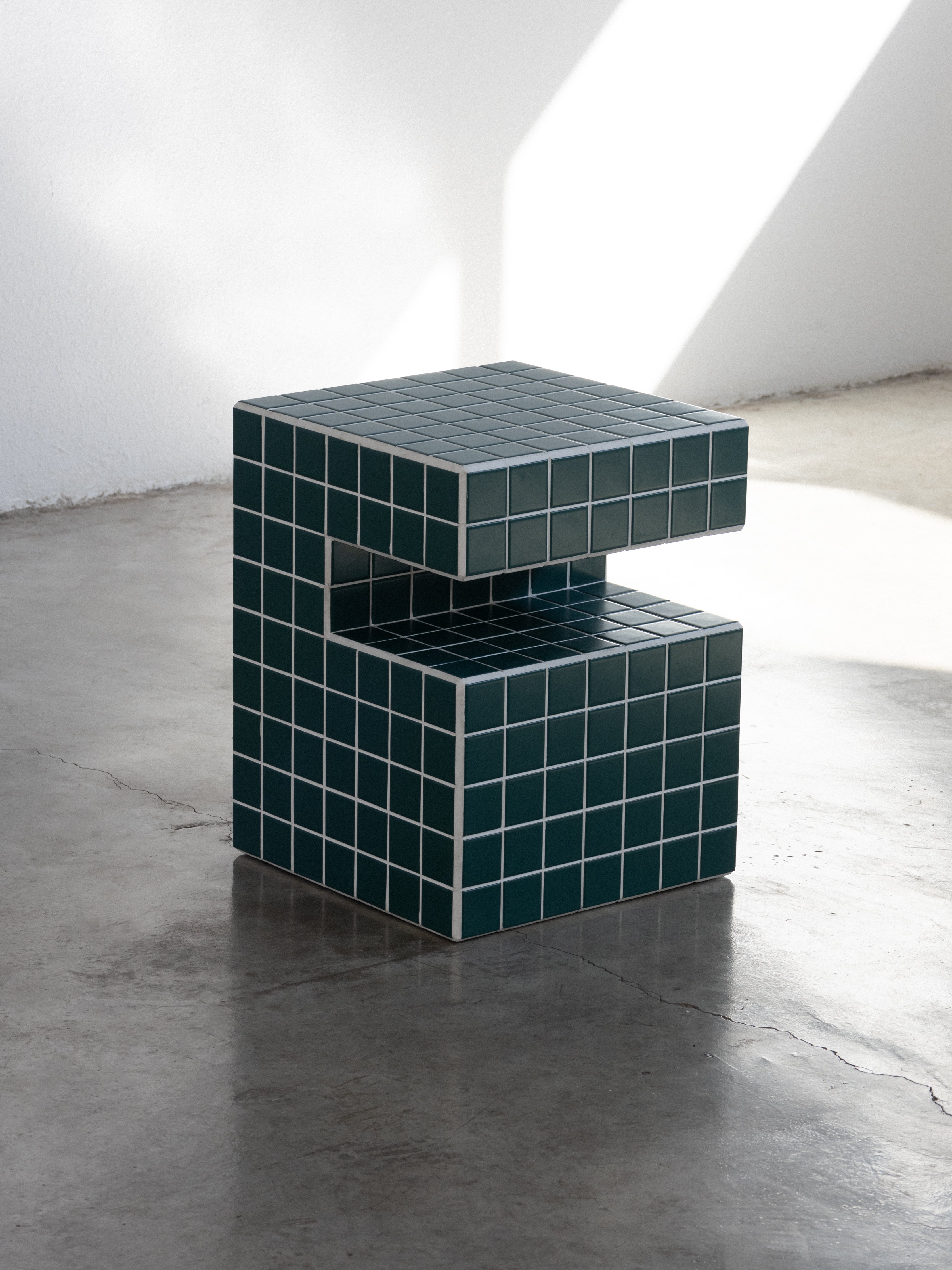 Tile Side Table Vibrant Ceramic Side Table UAE | Forma