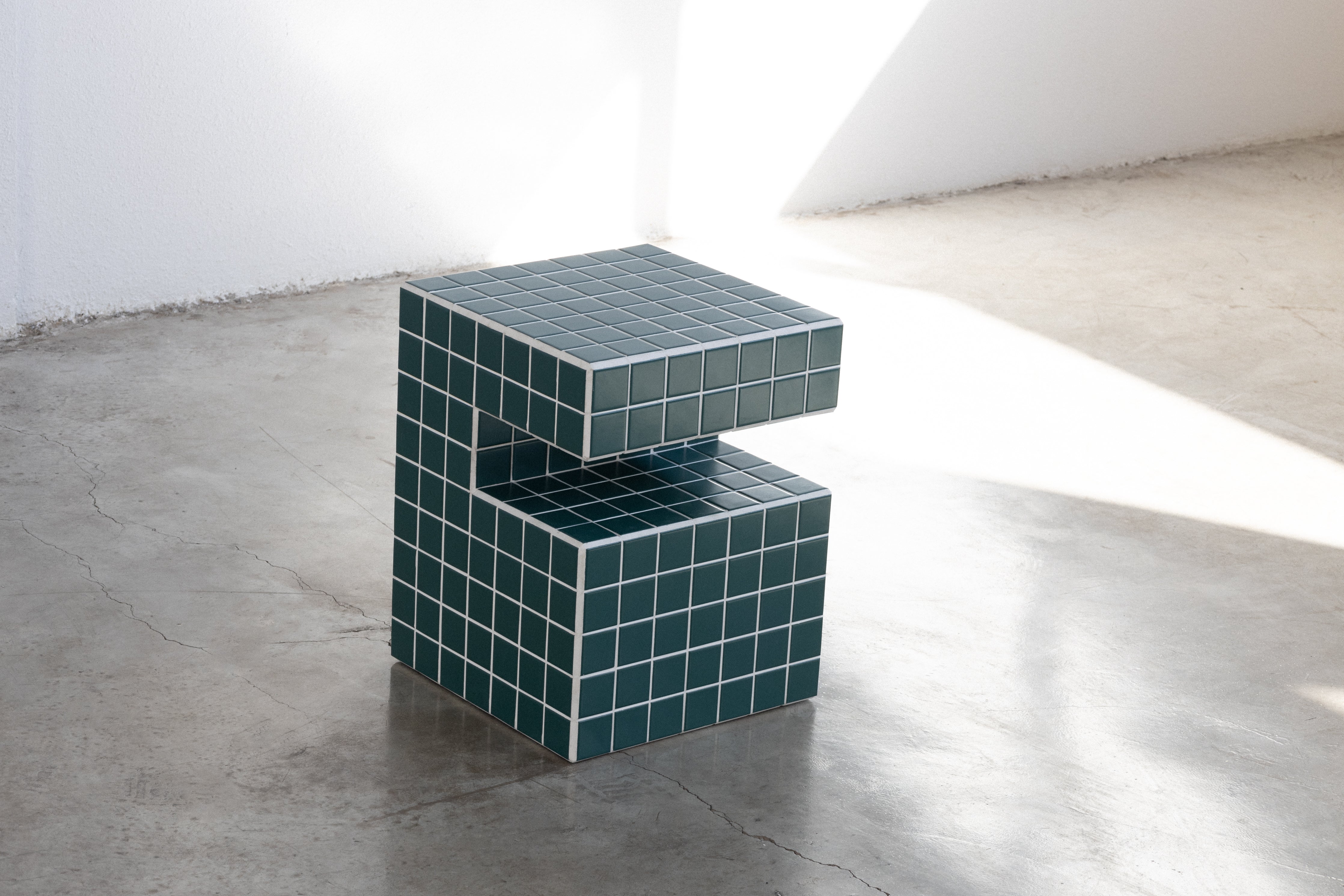Tile Side Table Vibrant Ceramic Side Table UAE | Forma
