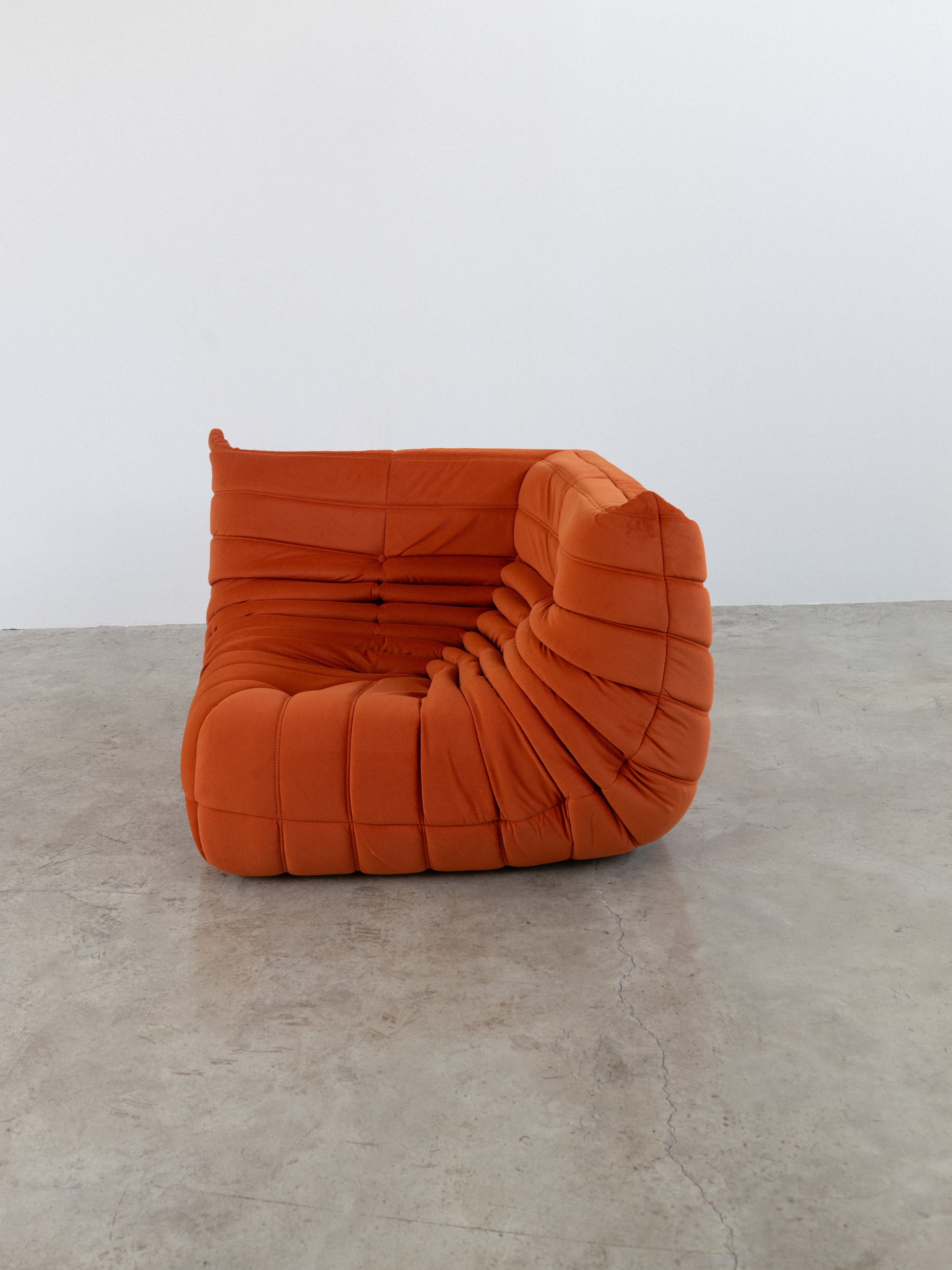 Togo Sofa Orange Velvet Corner UAE | Forma