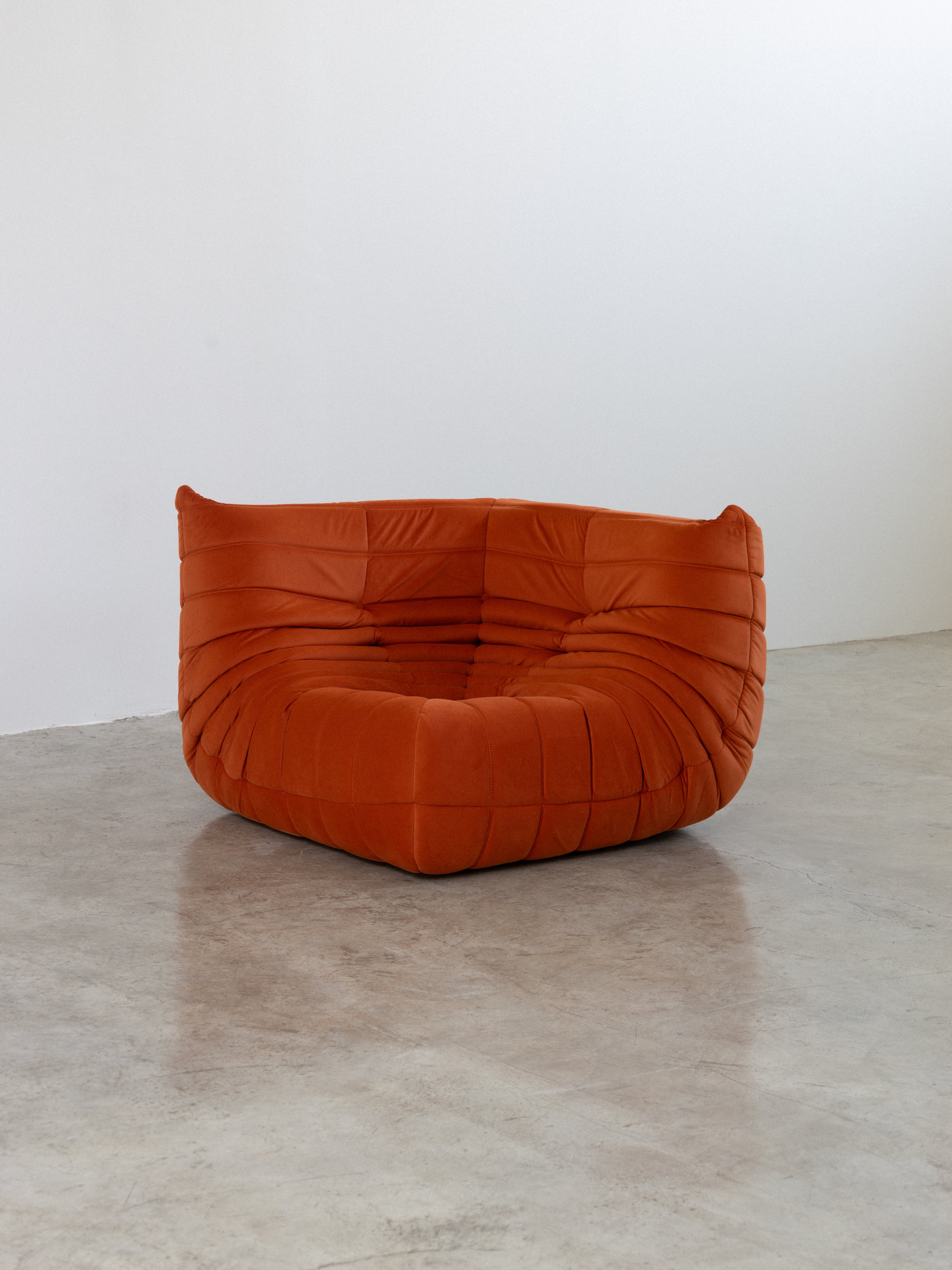 Togo Sofa Orange Velvet Corner UAE | Forma