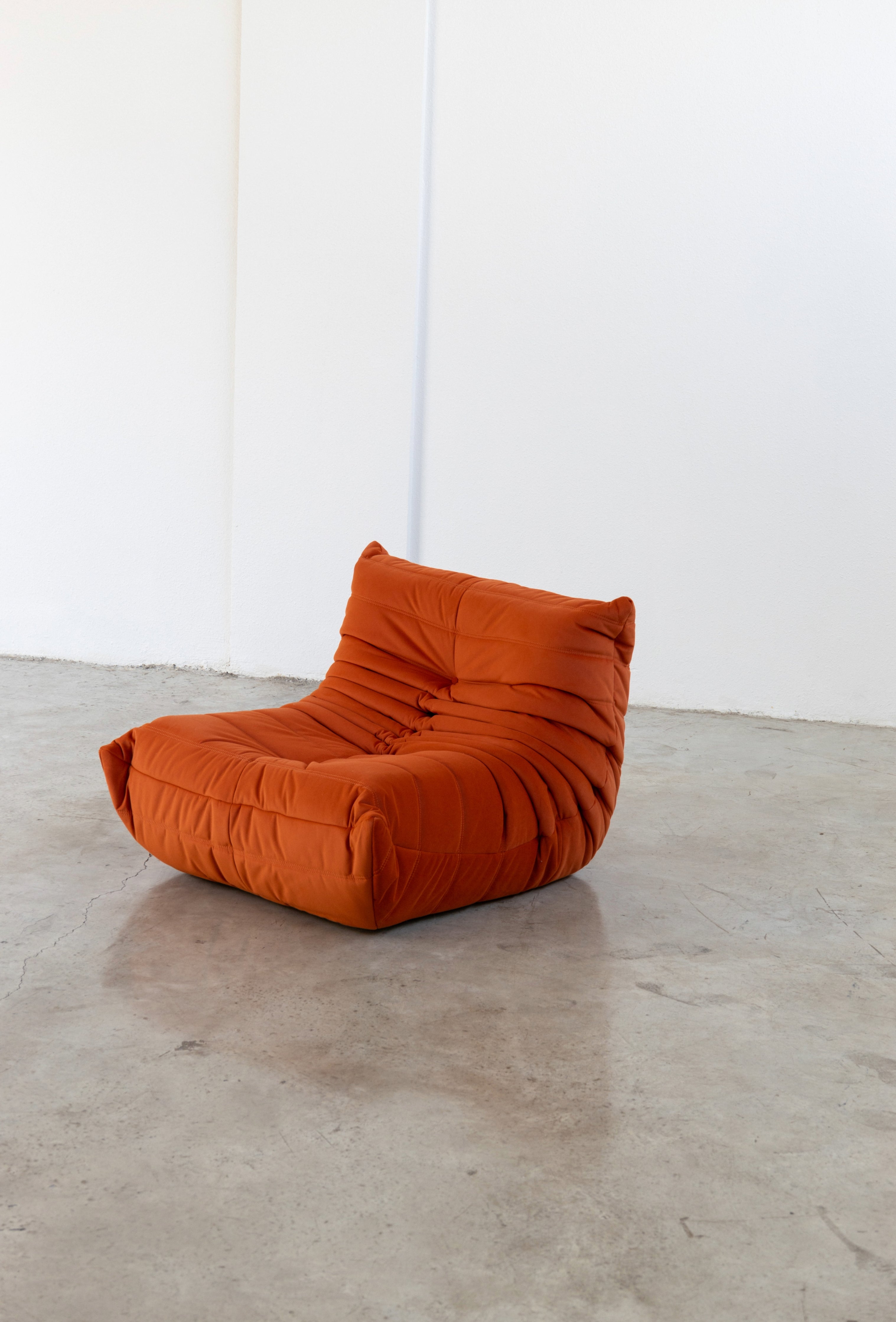 Togo Sofa Off White Velvet Fabric 1 Seater UAE | Forma