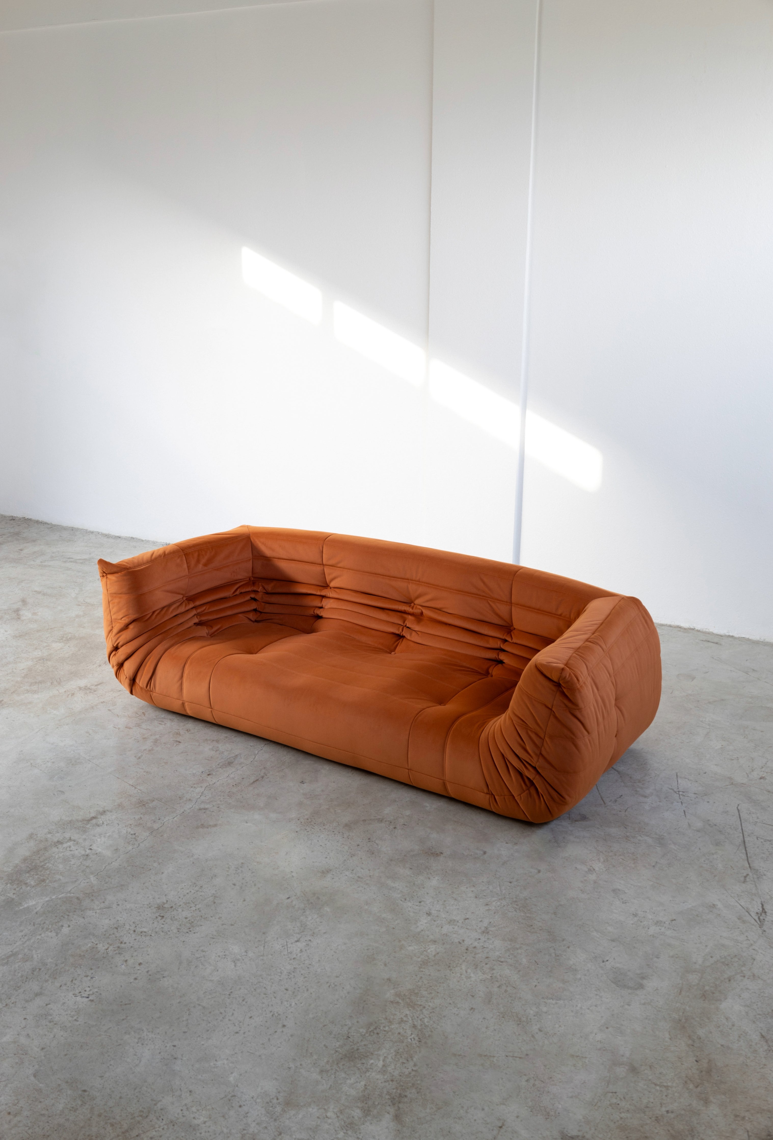 Togo Sofa Burnt Orange 3 Seater UAE | Forma