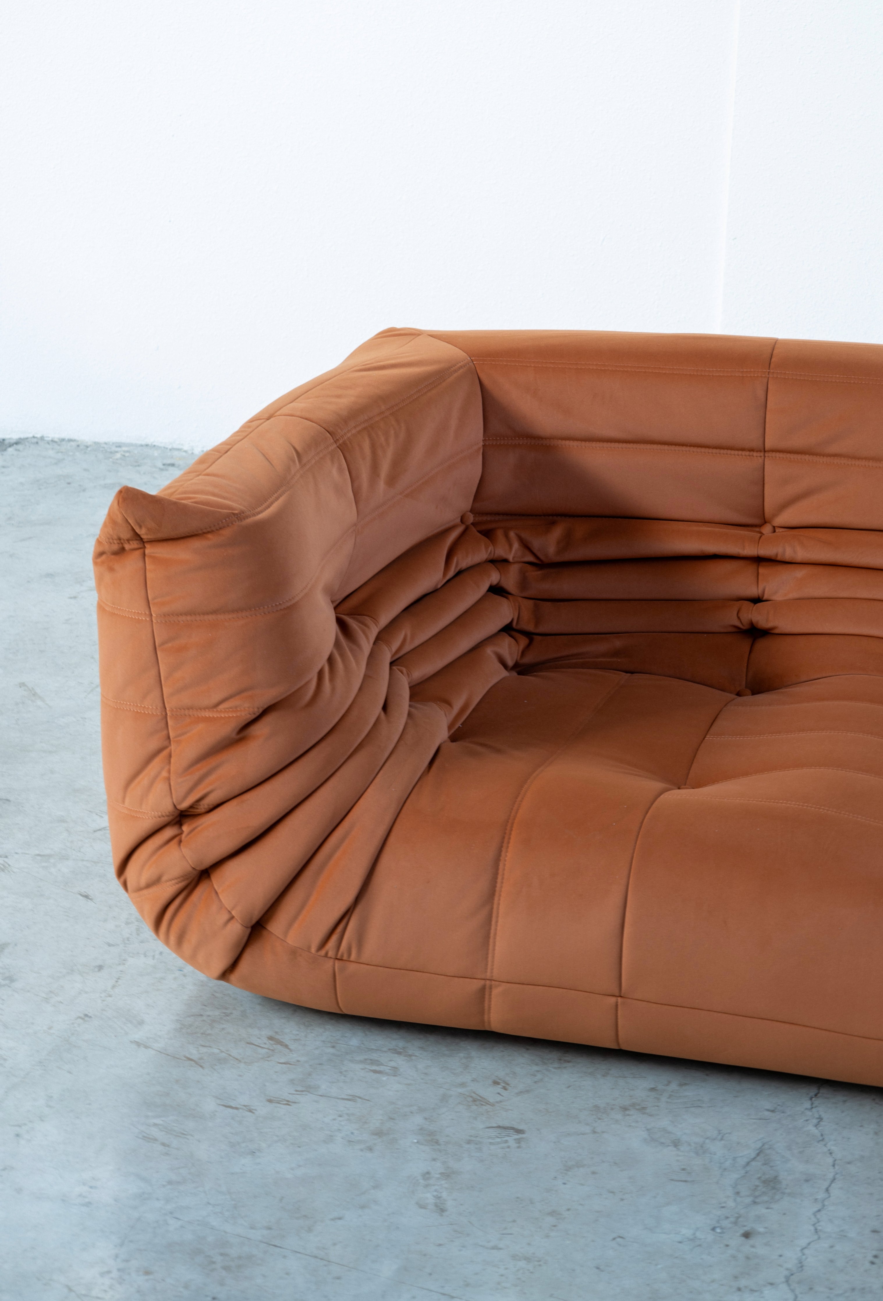 Togo Sofa Burnt Orange 3 Seater UAE | Forma