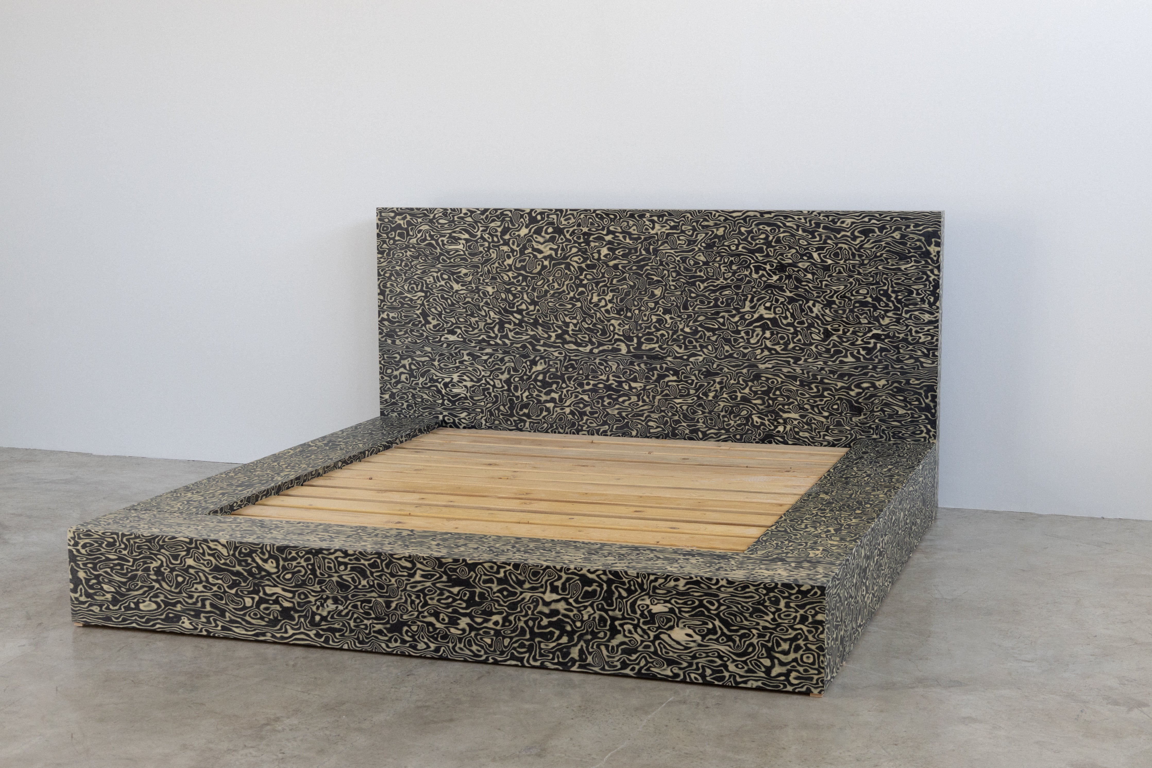 Veneer Wood Bed Modern Wooden Frame UAE | Forma