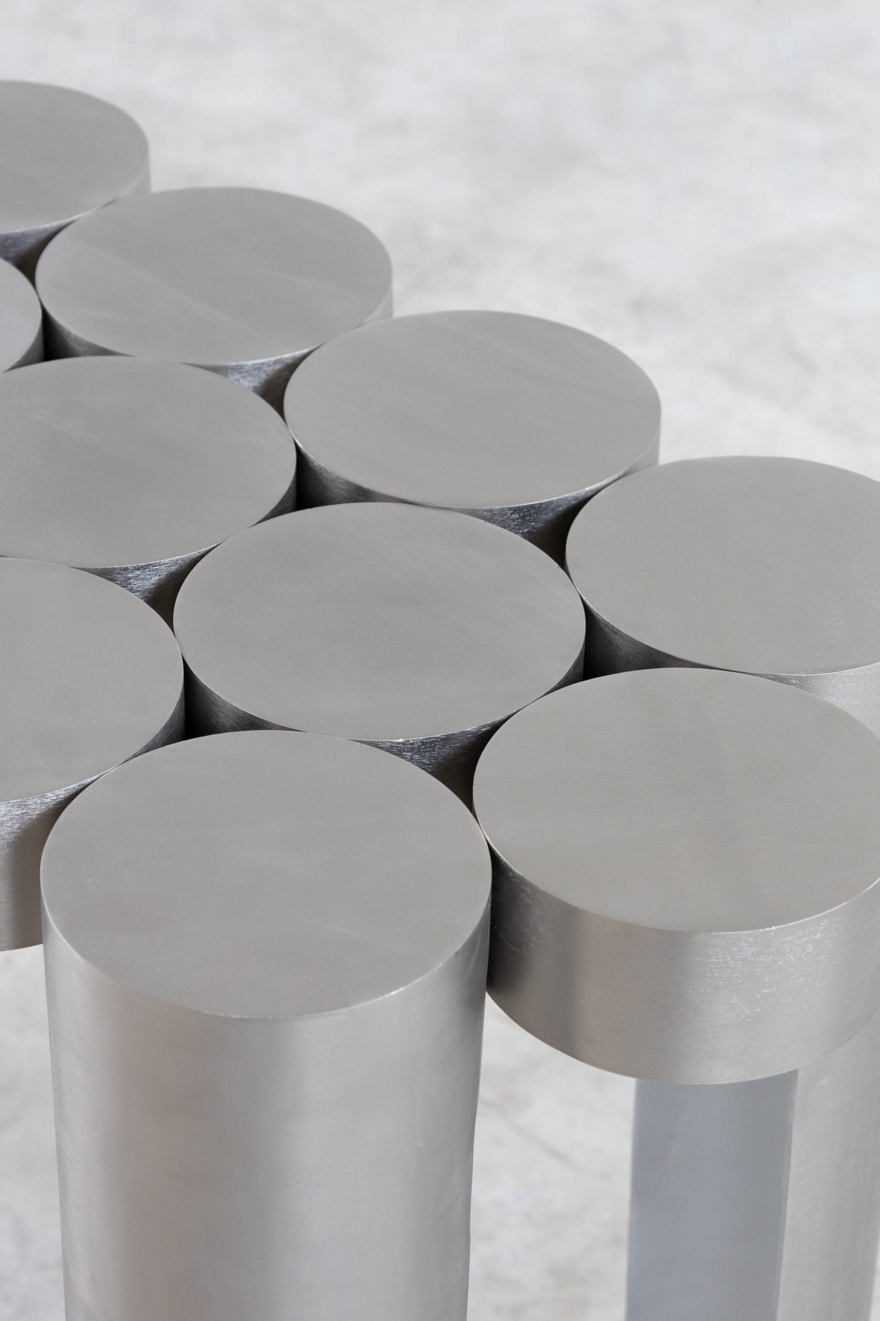 Mousse Console Modern Minimal Table UAE | Forma Stainless steel