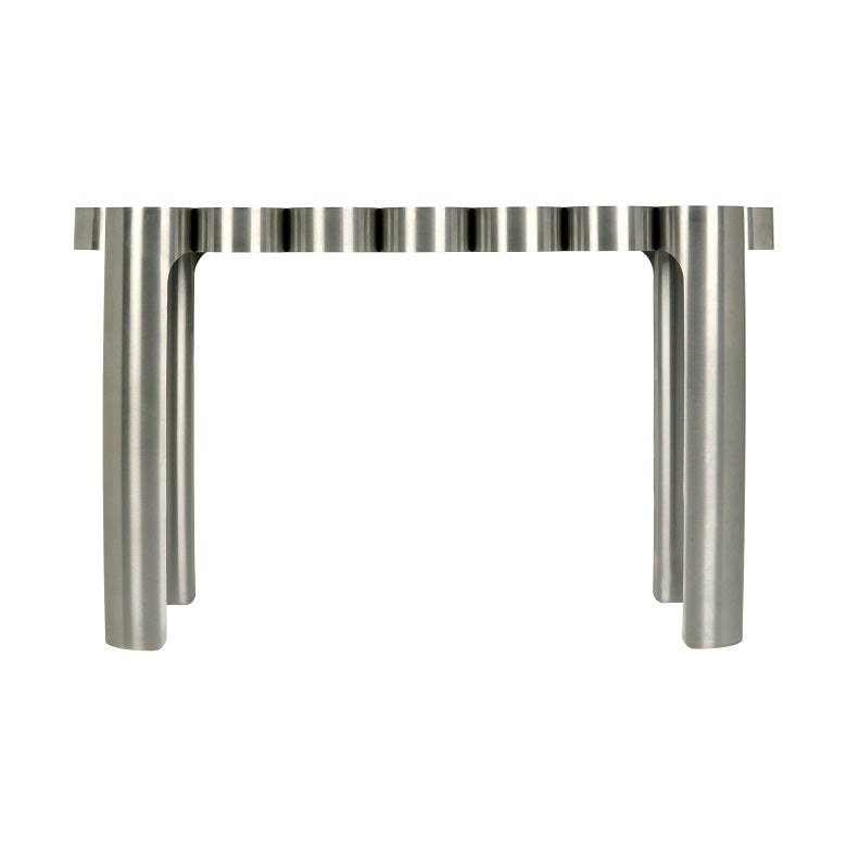 Mousse Console Modern Minimal Table UAE | Forma Stainless steel