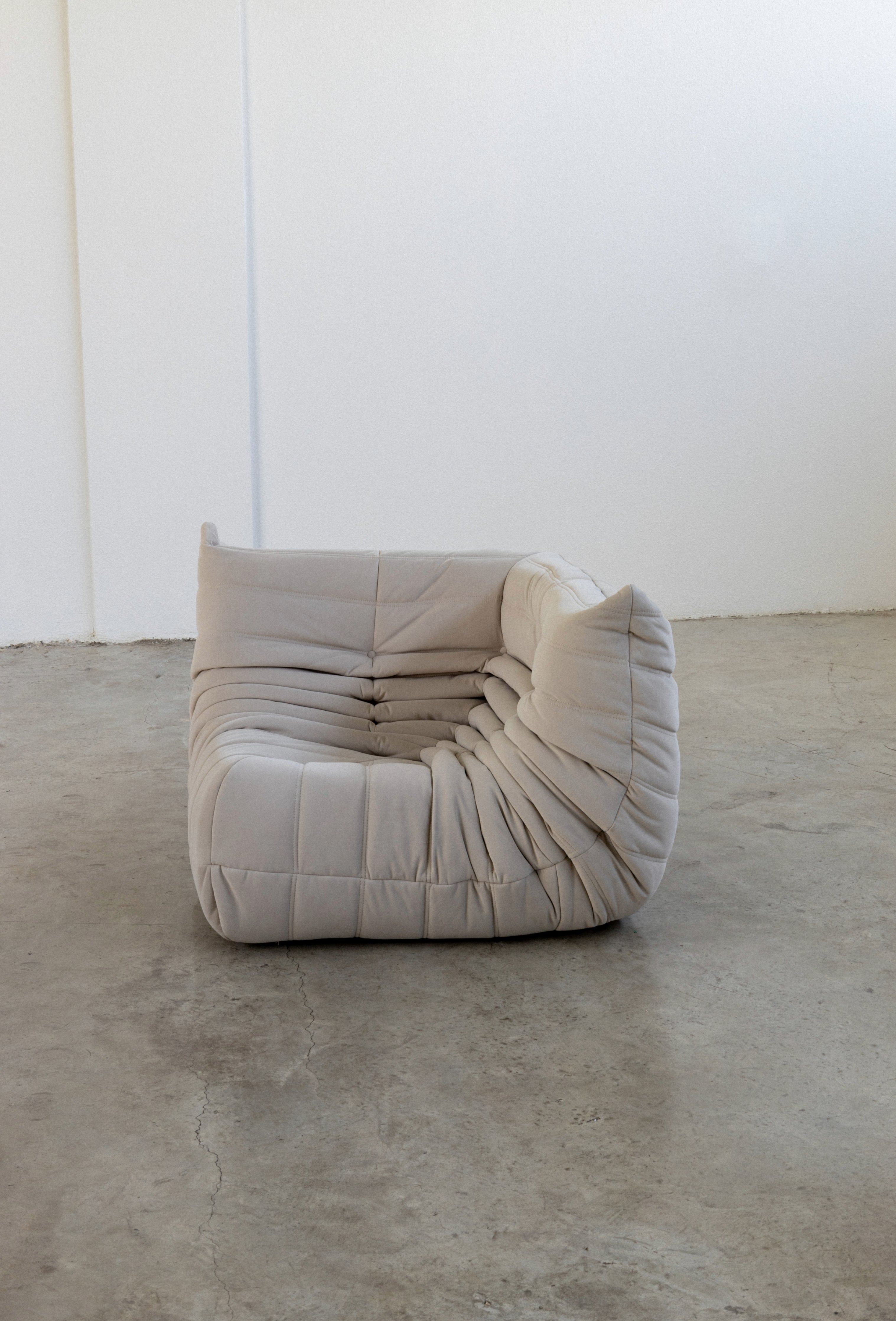 Togo Sofa Off White Velvet Fabric Corner UAE | Forma