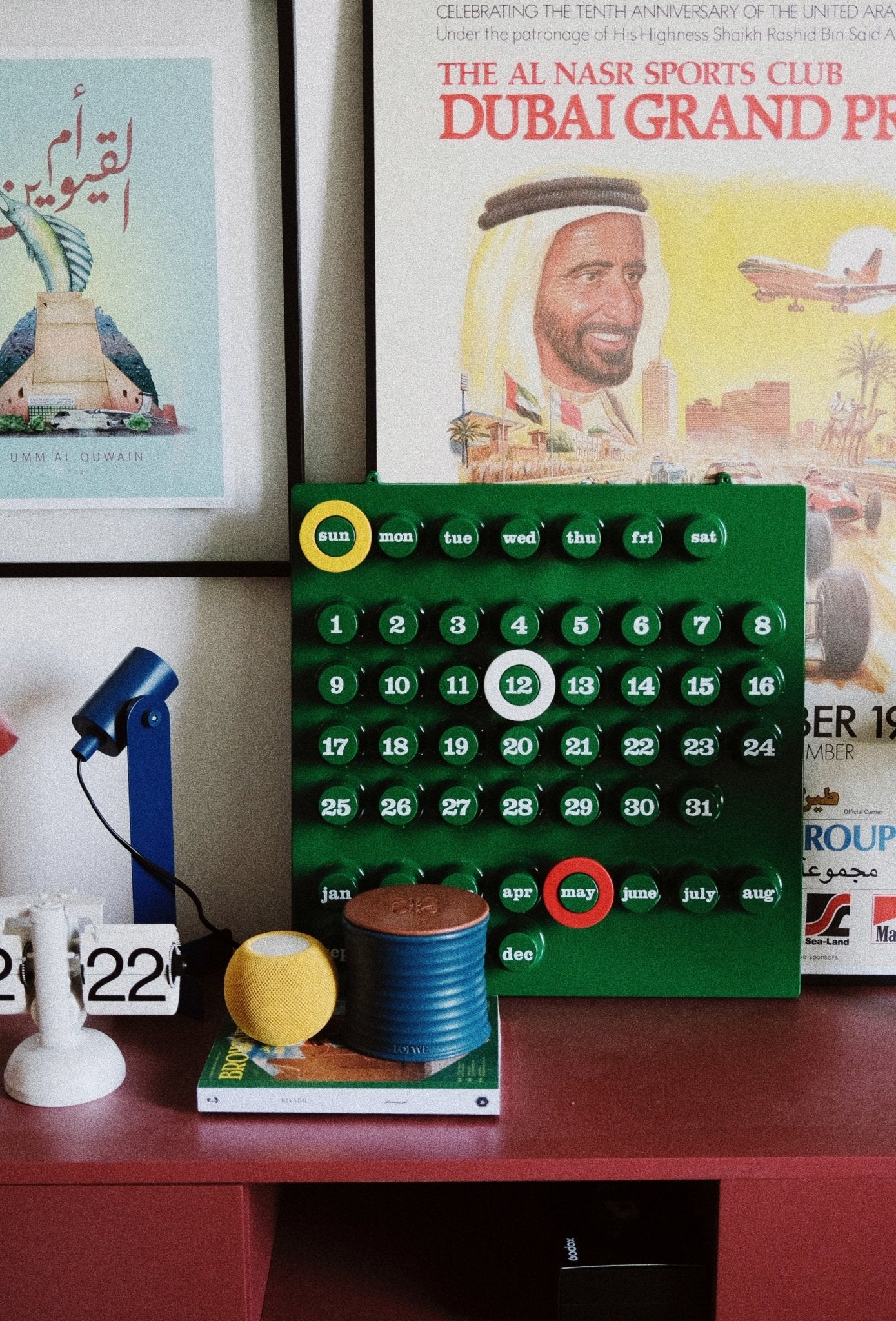 Italian Postmodern Calendar Designer Wall Calendar UAE | Forma