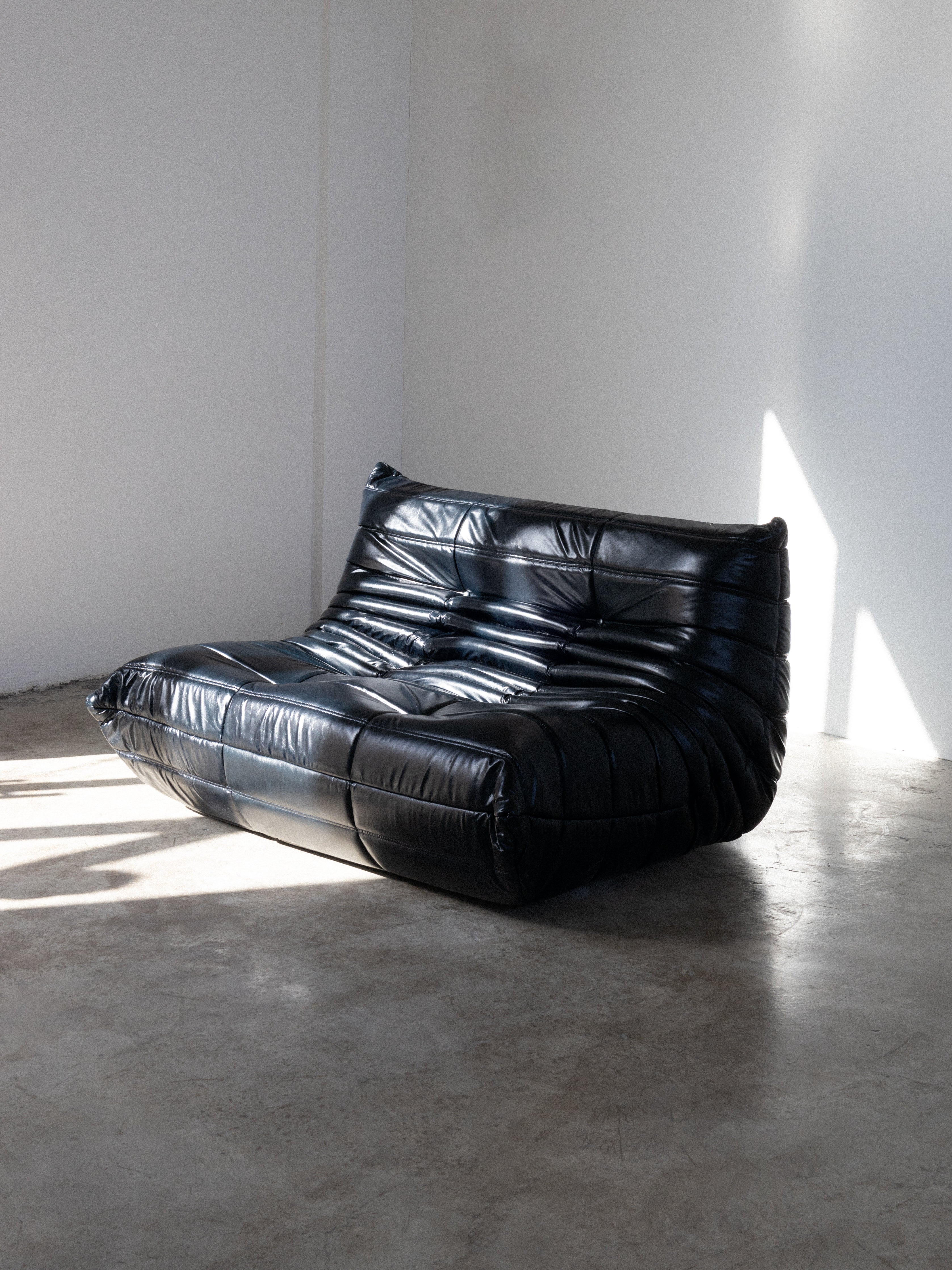 Modular Sofa - Leather - Black - 2 - Seater