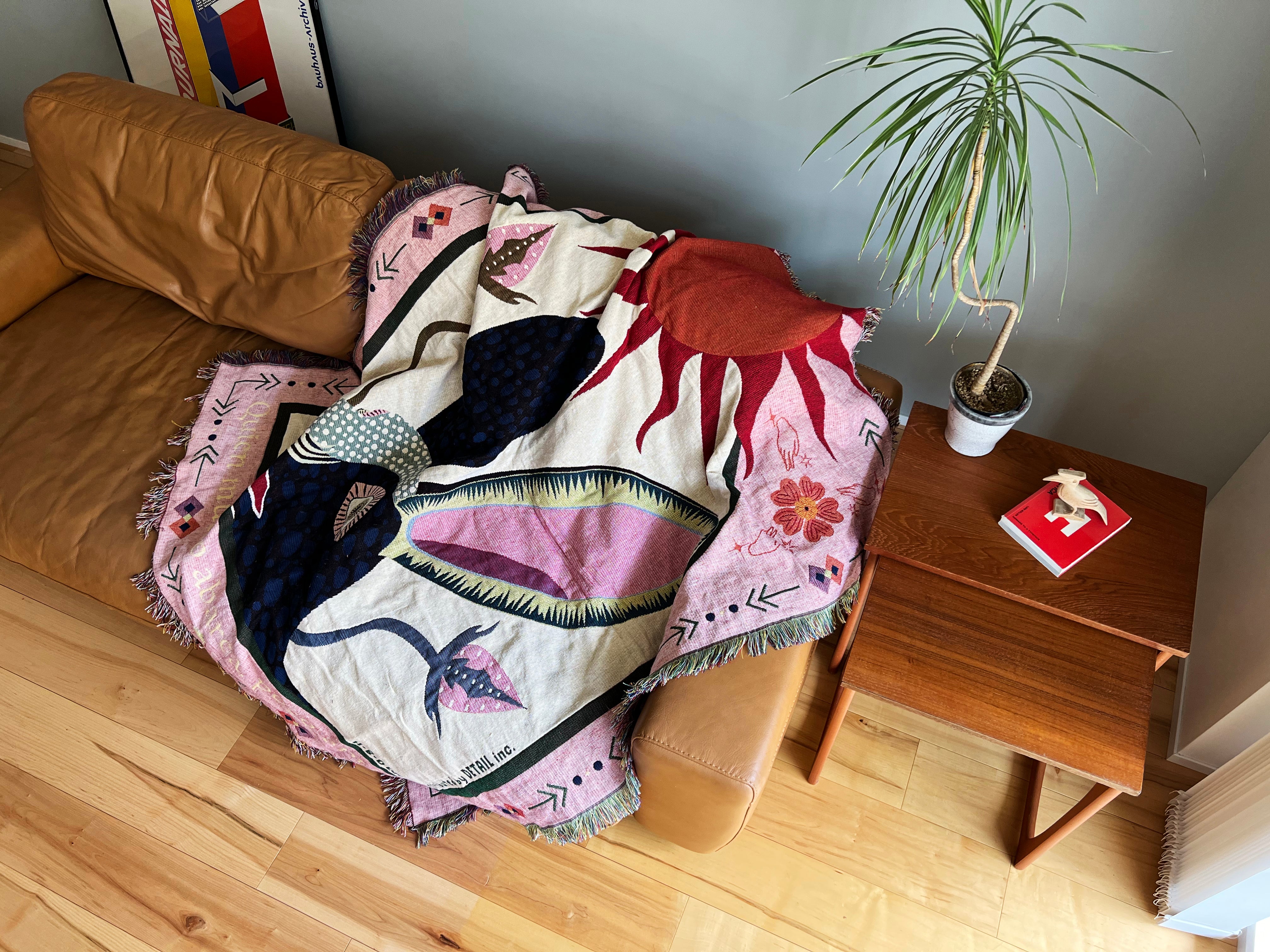 OAX Throwket Rabbit Soft Cozy Blanket Design UAE | Forma