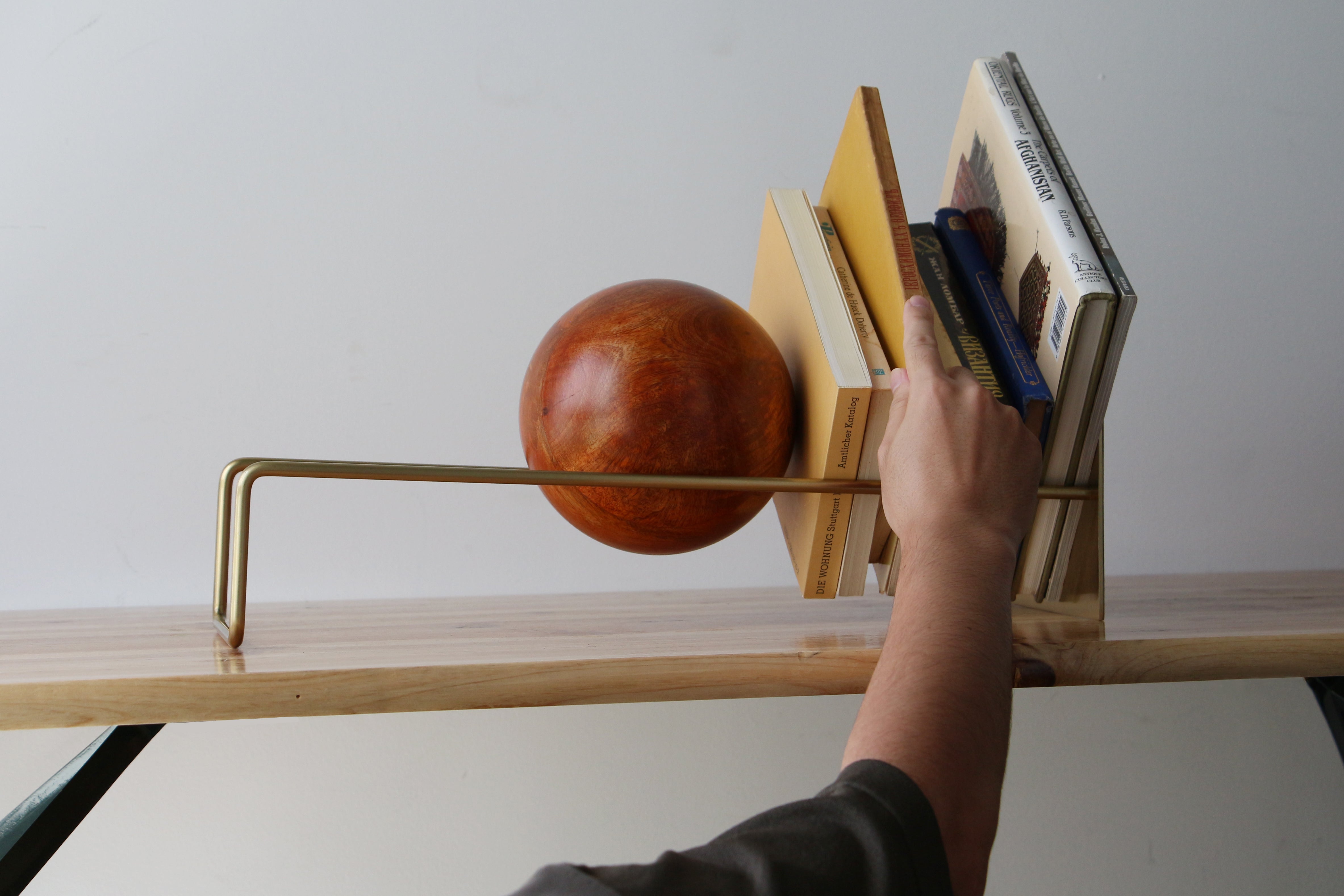 Slope Book End Gold Modern Decorative Accent UAE | Forma