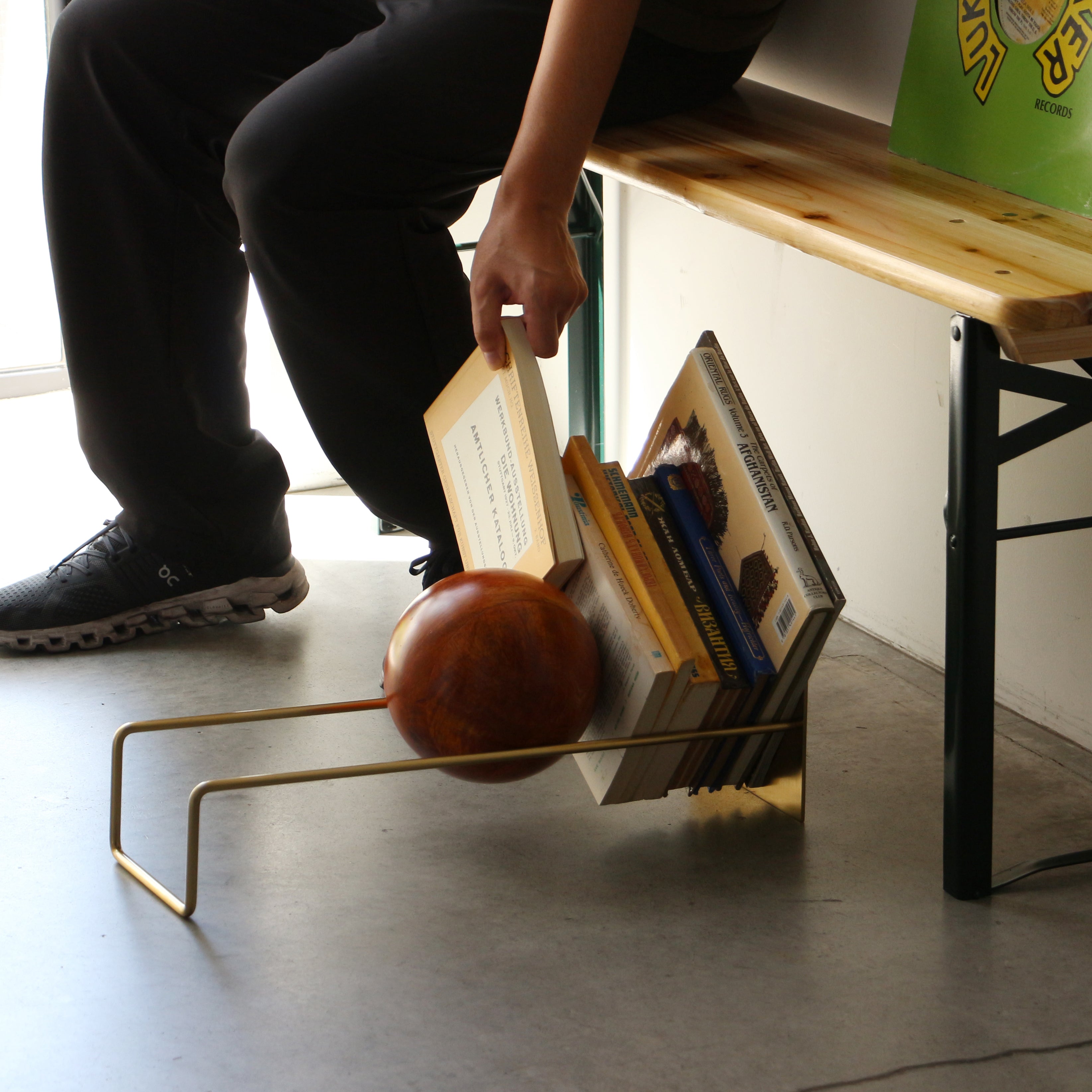 Slope Book End Gold Modern Decorative Accent UAE | Forma