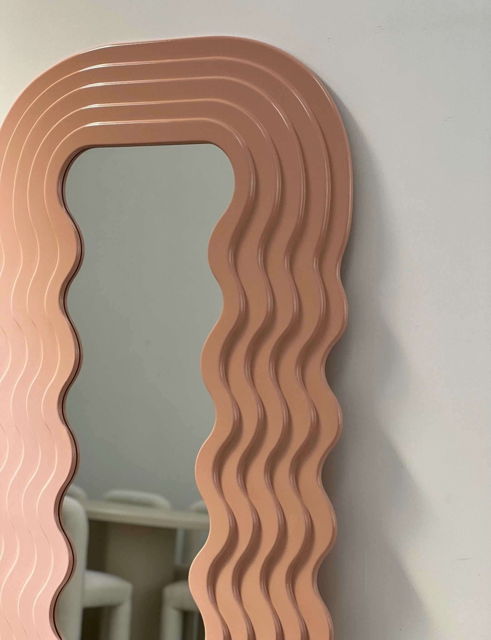 Round wavy mirror - Forma - 1