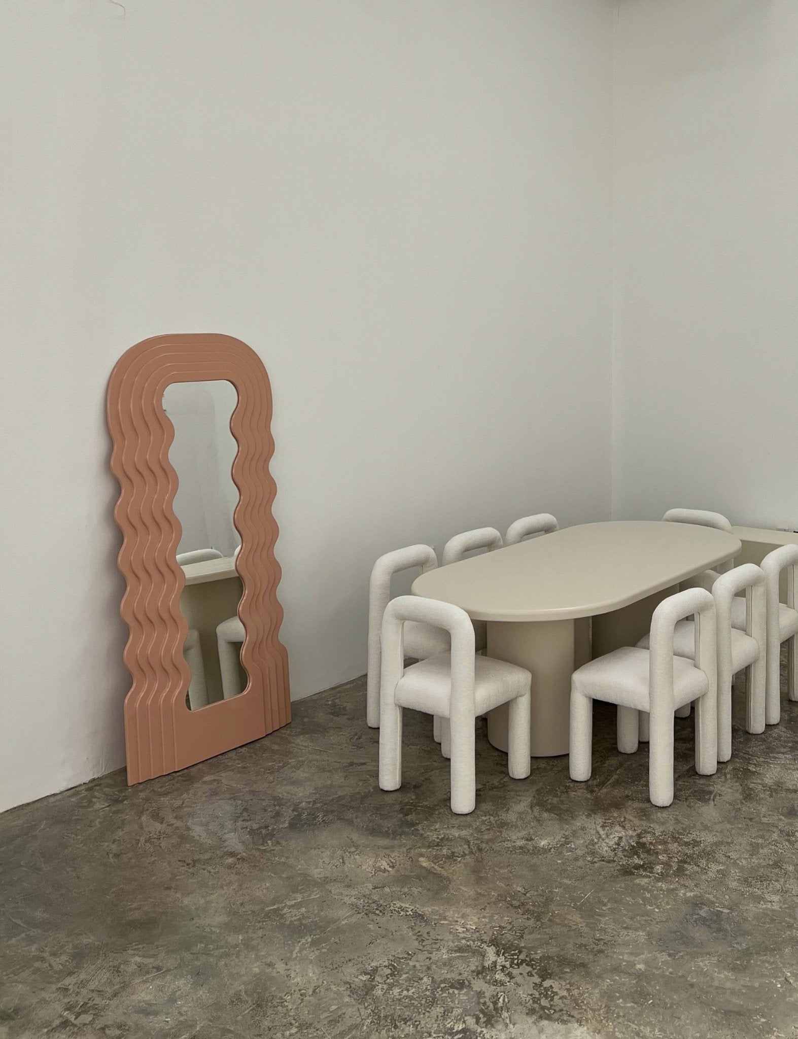 Round wavy mirror - Forma - 2